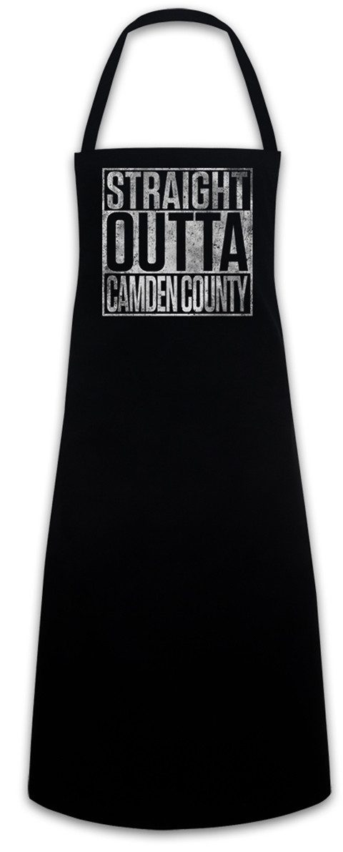 Urban Backwoods Kochschürze Straight Outta Camden County Grillschürze My Name Is Fun Me TV Series