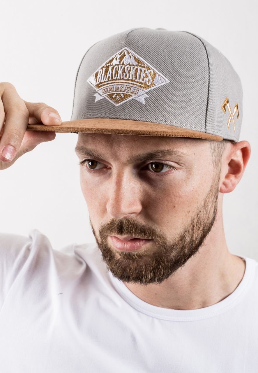 Blackskies Snapback Cap Lumberjack Snapback Cap - Grau-Braun günstig online kaufen