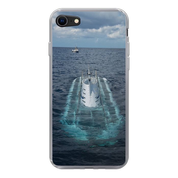 MuchoWow Handyhülle Ein tauchendes U-Boot im Ozean Handyhülle Apple iPhone 8 Smartphone-Bumper Print Handy Schutzhülle