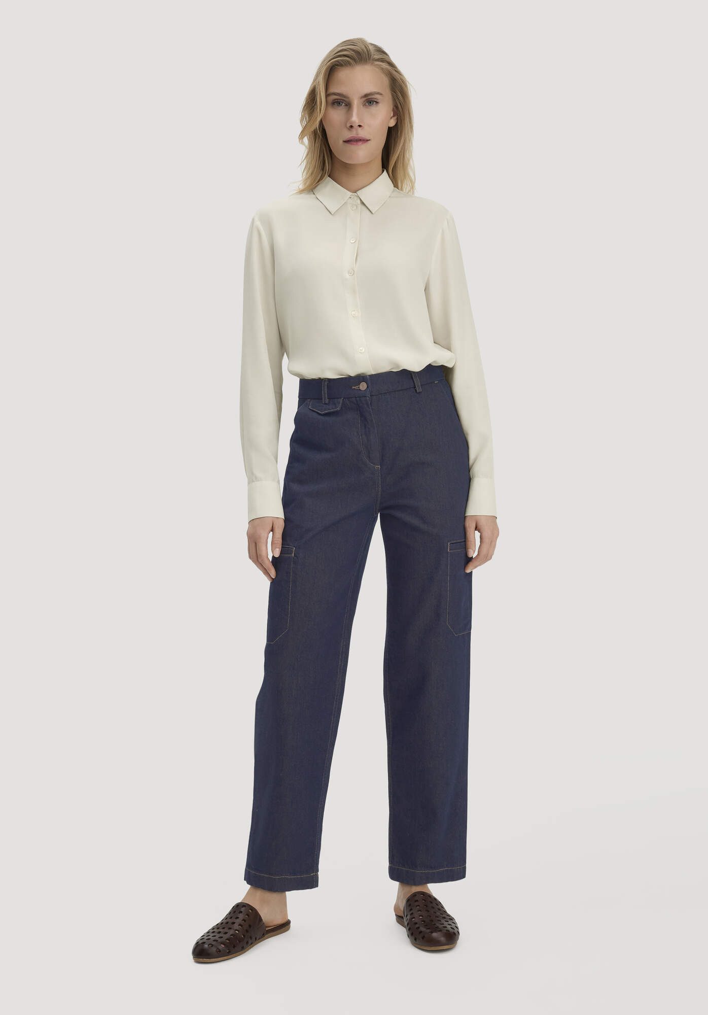 Hessnatur Bequeme Jeans aus reinem Bio-Denim (1-tlg) aus reinem Bio-Denim