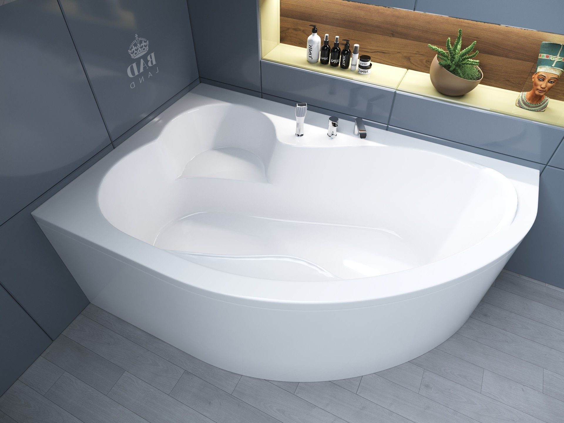KOLMAN Badewanne Eckbadewanne Mega 160x105, (Links/Rechts), günstig online kaufen