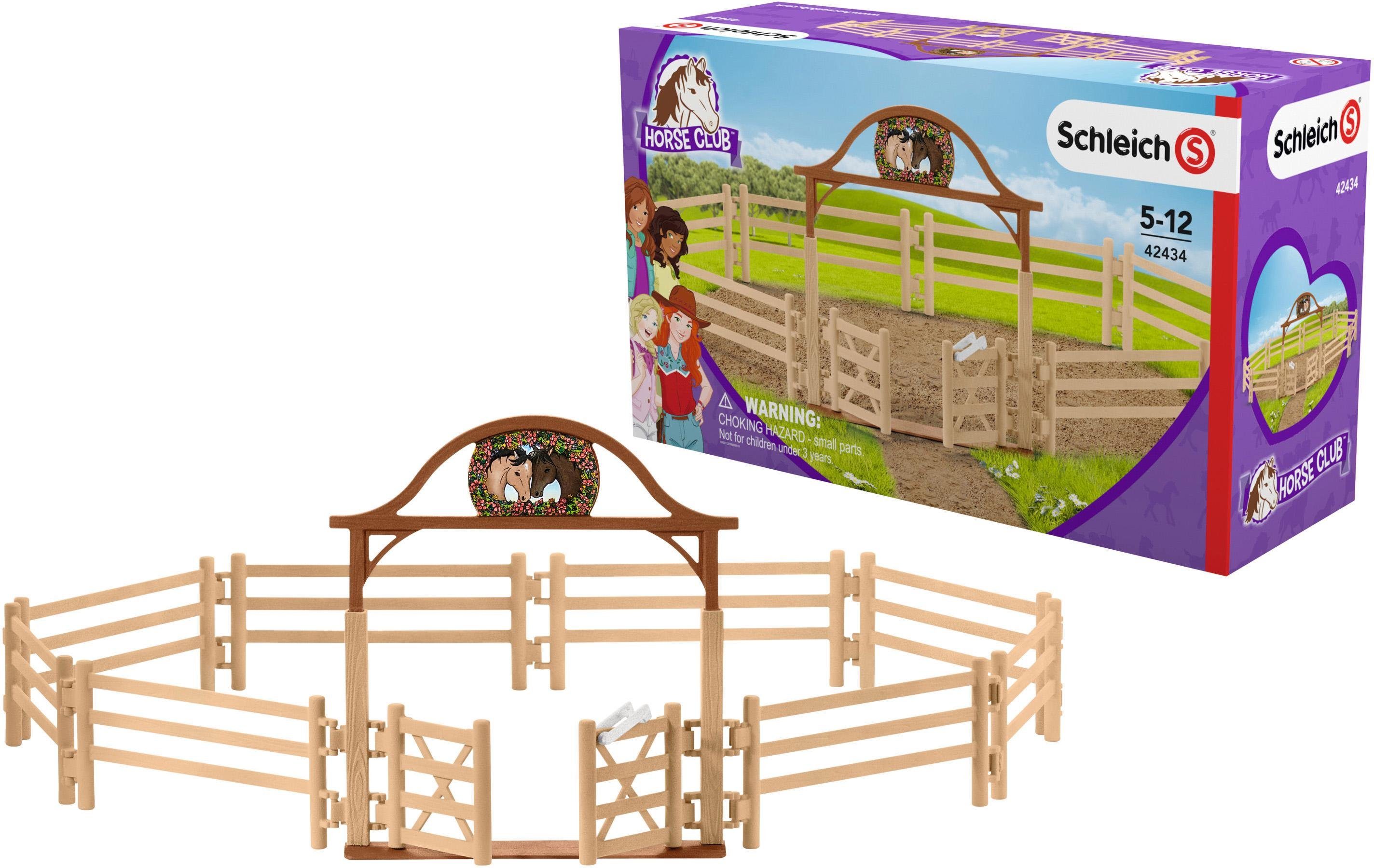 Image of Schleich® Spielwelt »Horse Club, Pferdekoppel mit Eingangstor (42434)«, Made in Germany