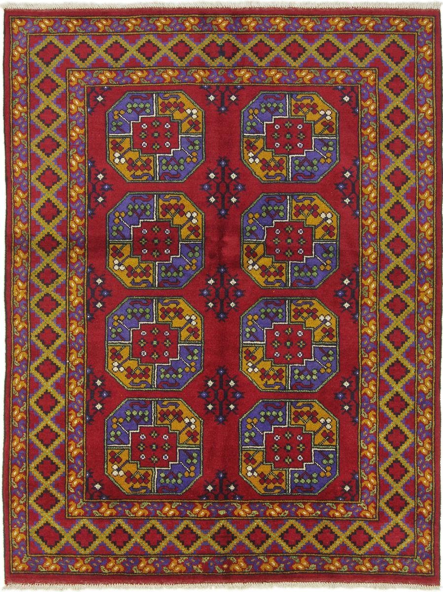 Orientteppich Afghan Akhche 153x207 Handgeknüpfter Orientteppich, Nain Trading, rechteckig, Höhe: 6 mm