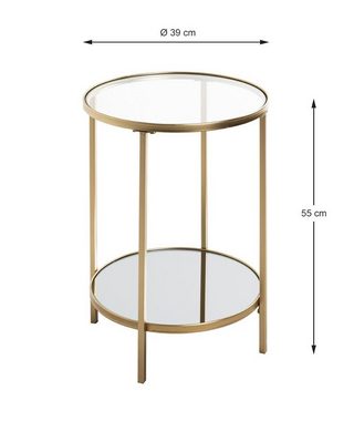 HAKU Beistelltisch HAKU Möbel Beistelltisch - gold - H. 55cm