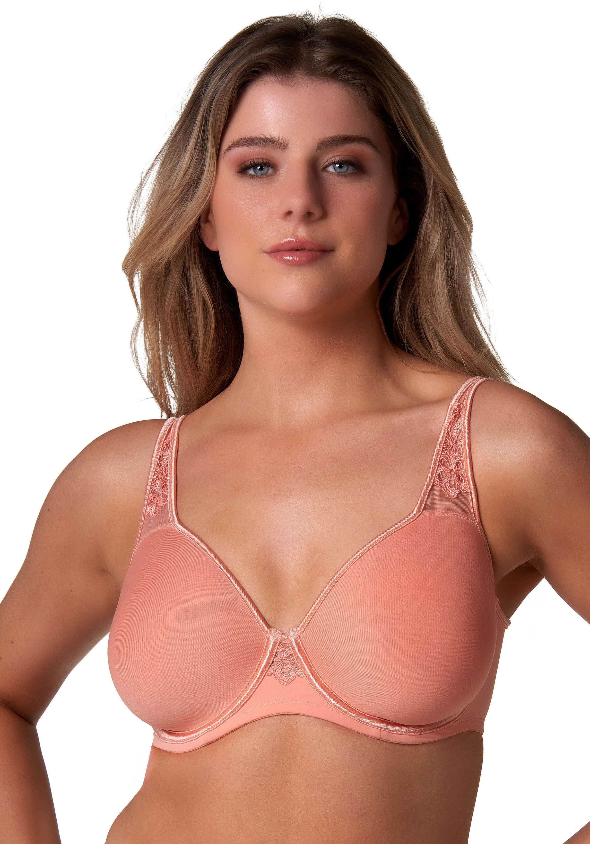 Elbrina Bügel-BH Spacer Bra vorgeformte Cups, breite Träger, mit Bügel, mit Spitze, feminin