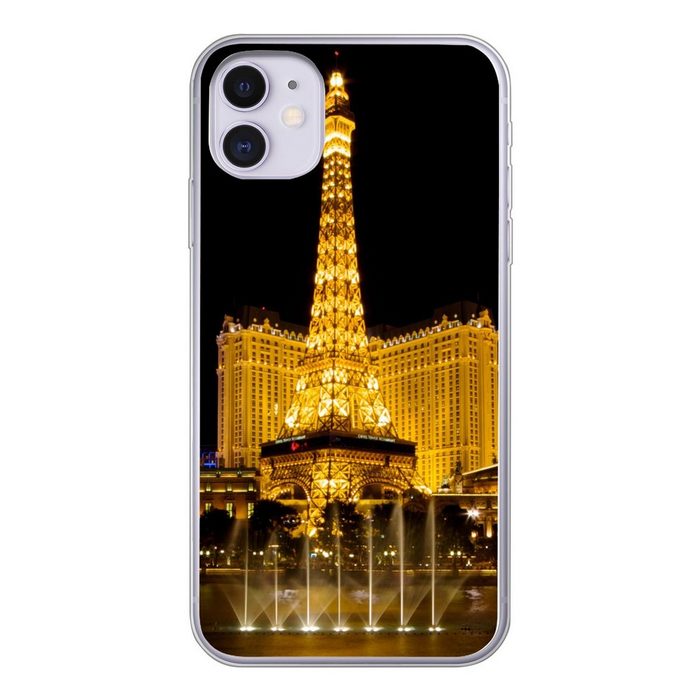MuchoWow Handyhülle Strip - Las Vegas - Nacht Handyhülle Apple iPhone 11 Smartphone-Bumper Print Handy
