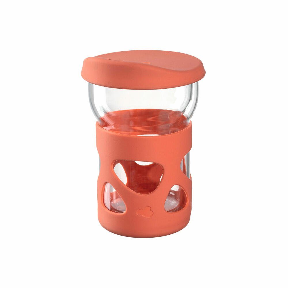 LEONARDO Coffee-to-go-Becher IN GIRO Orange 250 ml, Glas