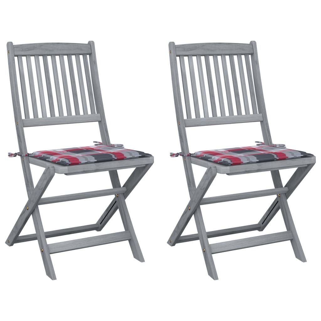 vidaXL Gartenstuhl Klappbare Gartenstühle 2 Stk. günstig online kaufen