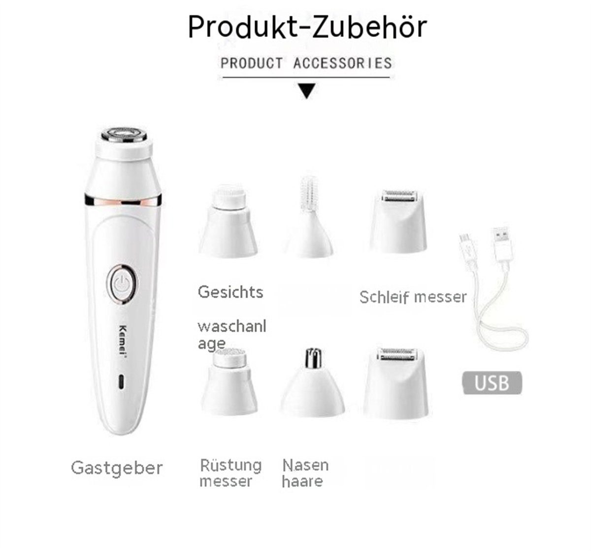 carefully selected Epilierer elektrischer Waschbarer 7-in-1-Haarentferner für Damen