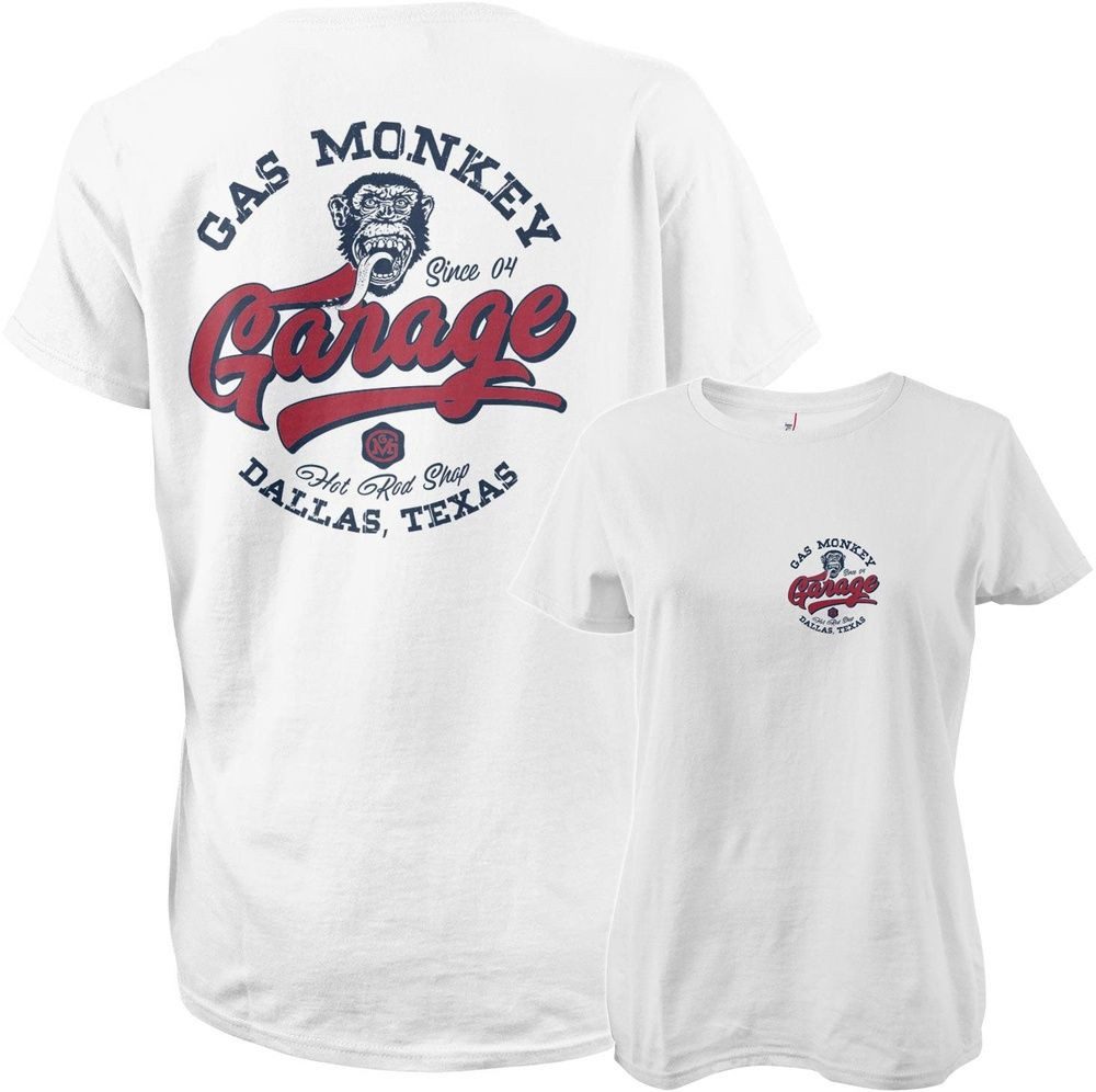 Gas Monkey Garage T-Shirt GMG Hot Rod Shop Logo Girly Tee