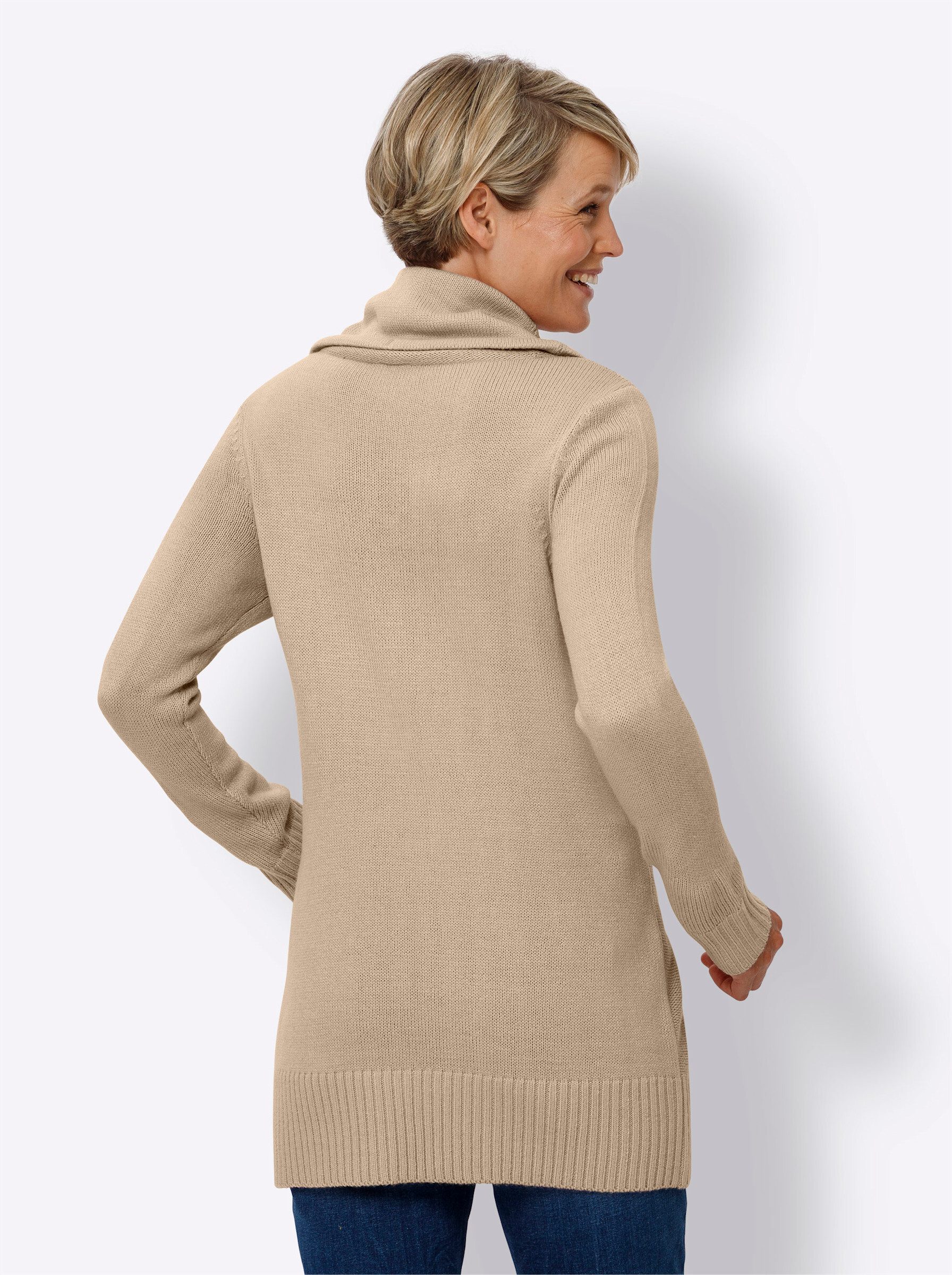 Sieh an! Strickpullover Longpullover günstig online kaufen