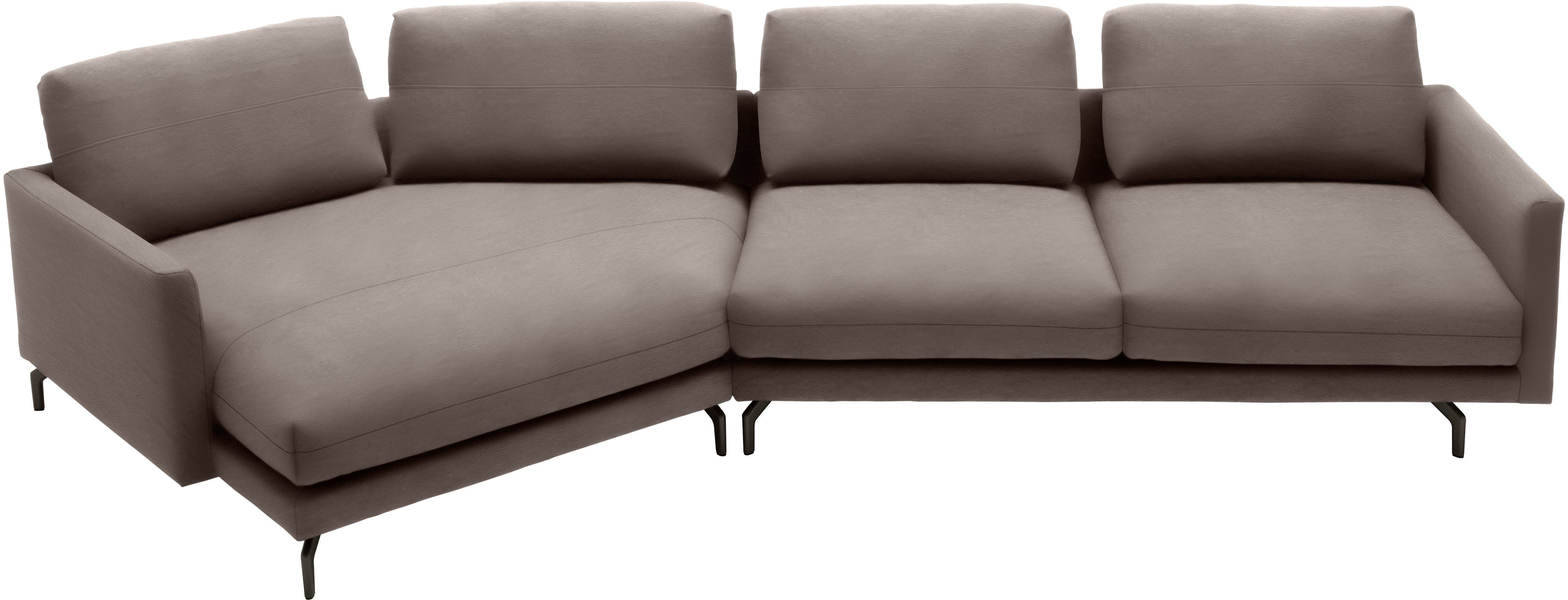 Creation BY ROLF BENZ Wohnlandschaft CR.414 mit Kuschelecke für Wohlfühlkomfort, Wahlweise aus Leder oder Chenille