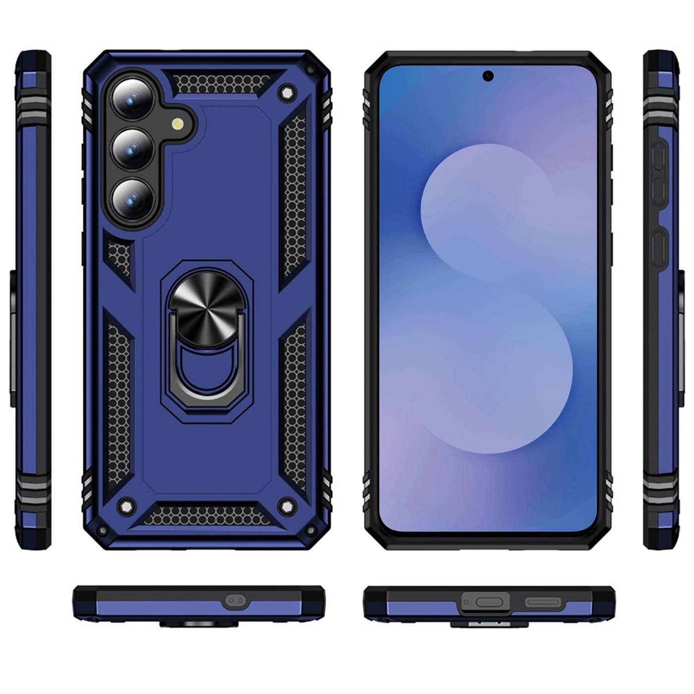 CoolGadget Handyhülle Armor Shield Case für Samsung Galaxy S25 FE 6,7 Zoll, Outdoor Cover mit Magnet Ringhalterung Hülle für Samsung S25 FE – Bild 2 von 5
