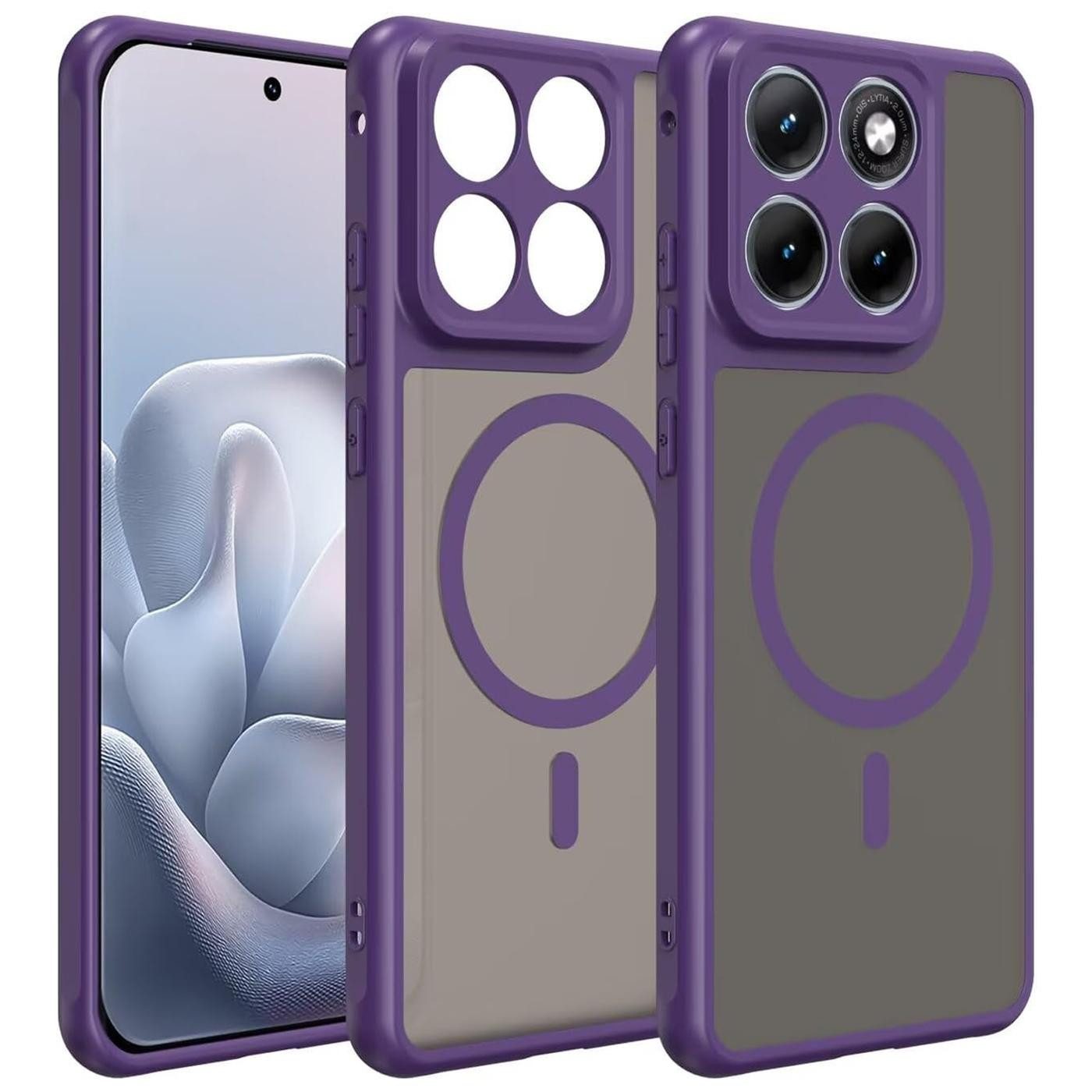 CoolGadget Handyhülle Magnet-Hülle für Motorola Edge 70 Fusion Schutzhülle magnetisch 6,78 Zoll, Hülle Matt Stoßfest kompatibel mit QI-Laden Zubehör Kameraschutz Case