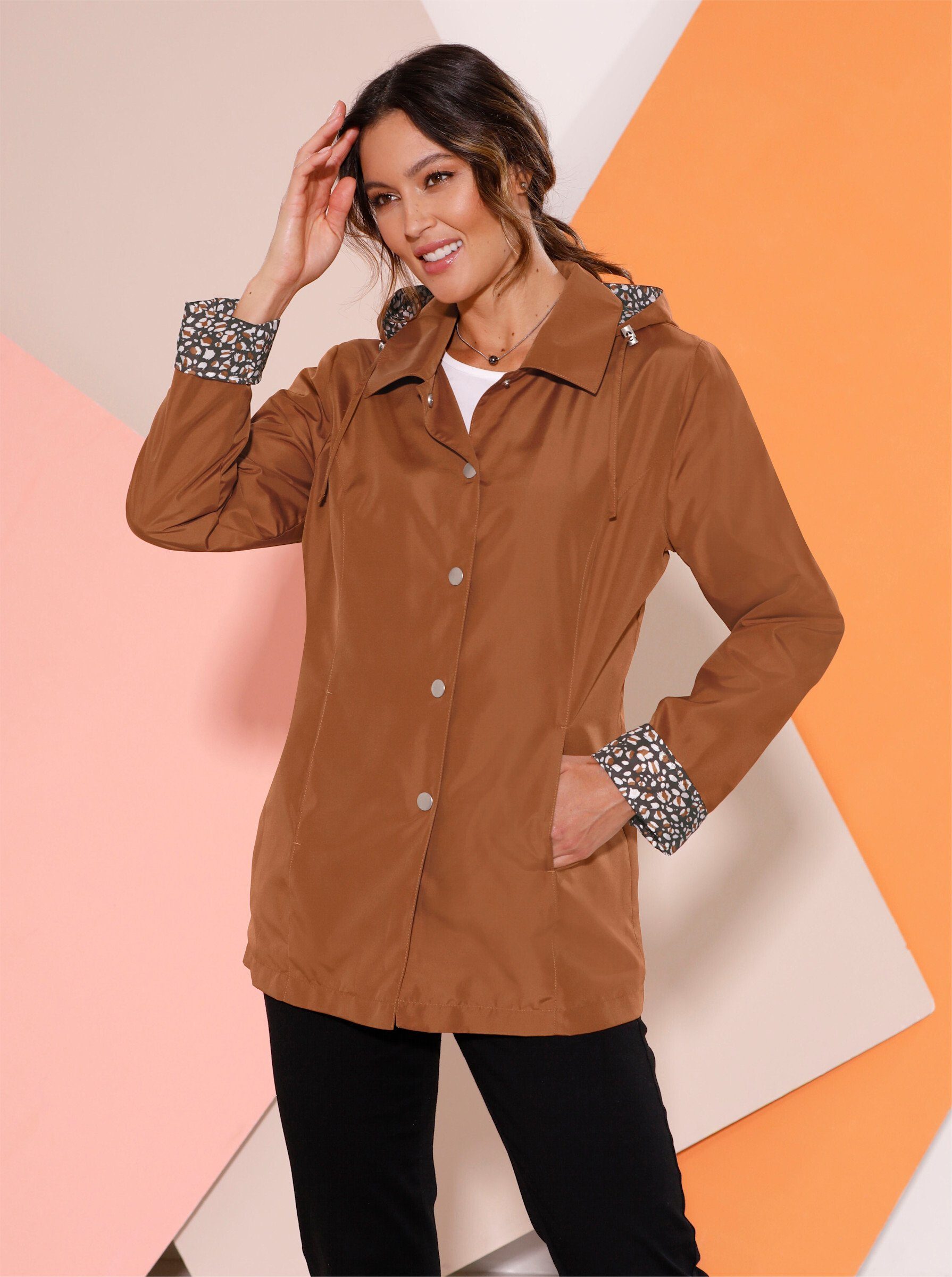 cognac Sieh an! Allwetterjacke