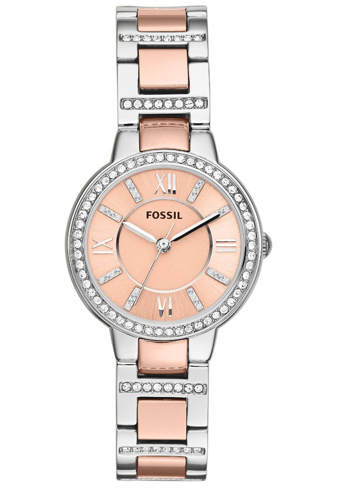 Fossil Quarzuhr VIRGINIA ES3405, Armbanduhr, Damenuhr, Edelstahlarmband günstig online kaufen
