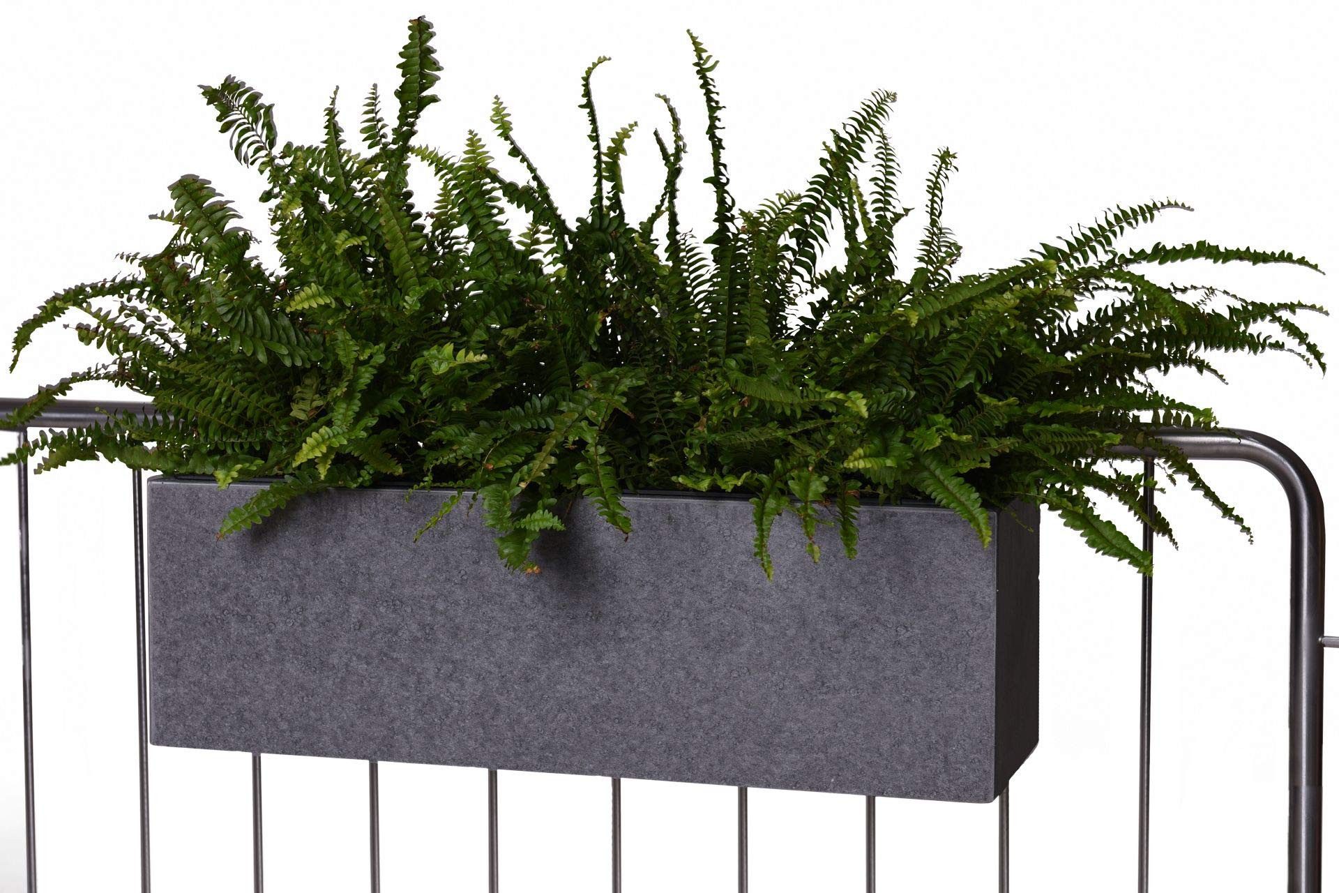 KADAX Blumenkasten Mit Untersetzer Im Set, Mit Oder Ohne Blumenkastenhalterungen Balkontopf Aus Kun 83765803