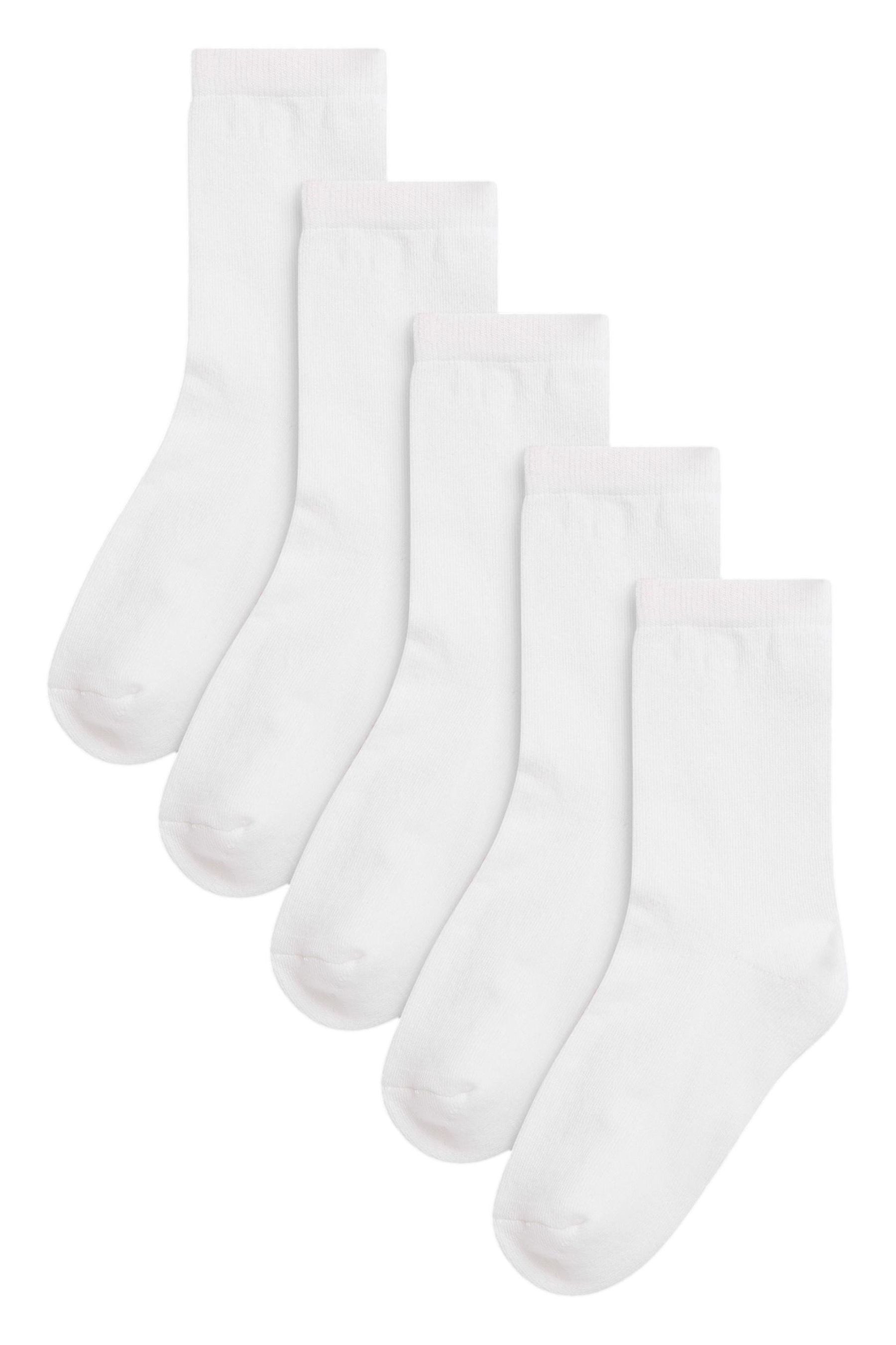 Next Kurzsocken Gepolsterte Socken mit Baumwolle, 5er-Pack (5-Paar)