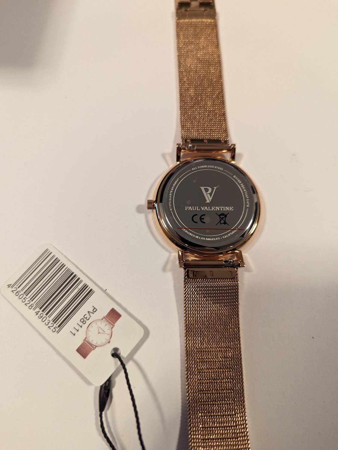 Paul Valentine Quarzuhr MARINA ROSE GOLD MESH