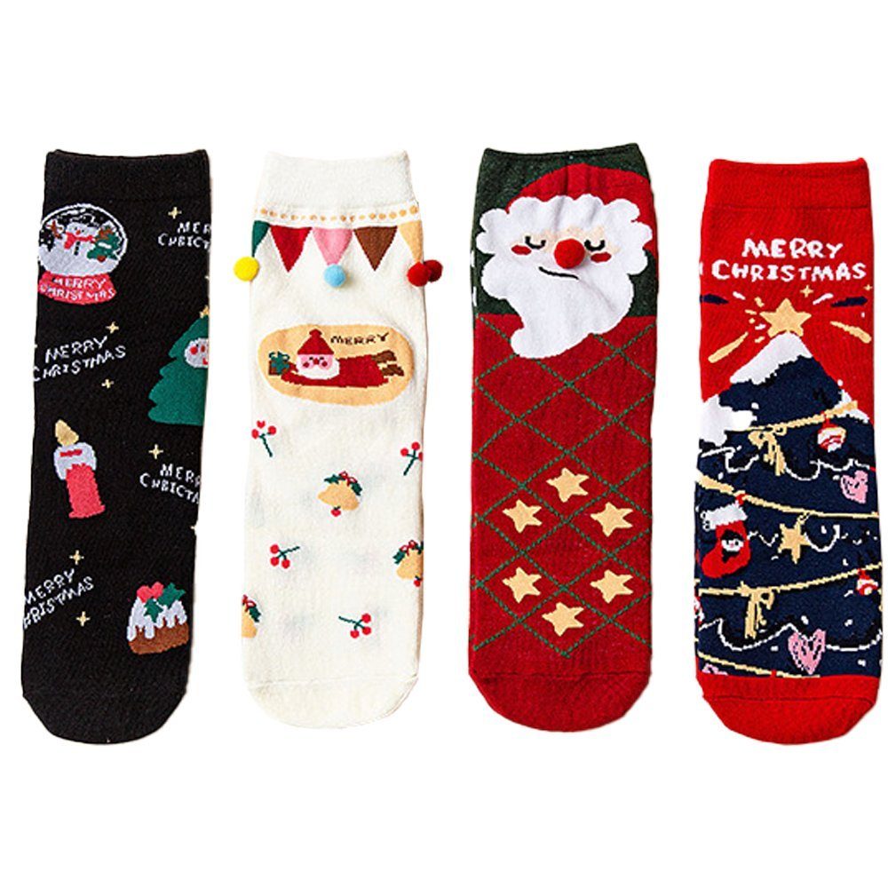 Jormftte Langsocken Lustige Socken mit Motiv,Weihnachten Geschenk