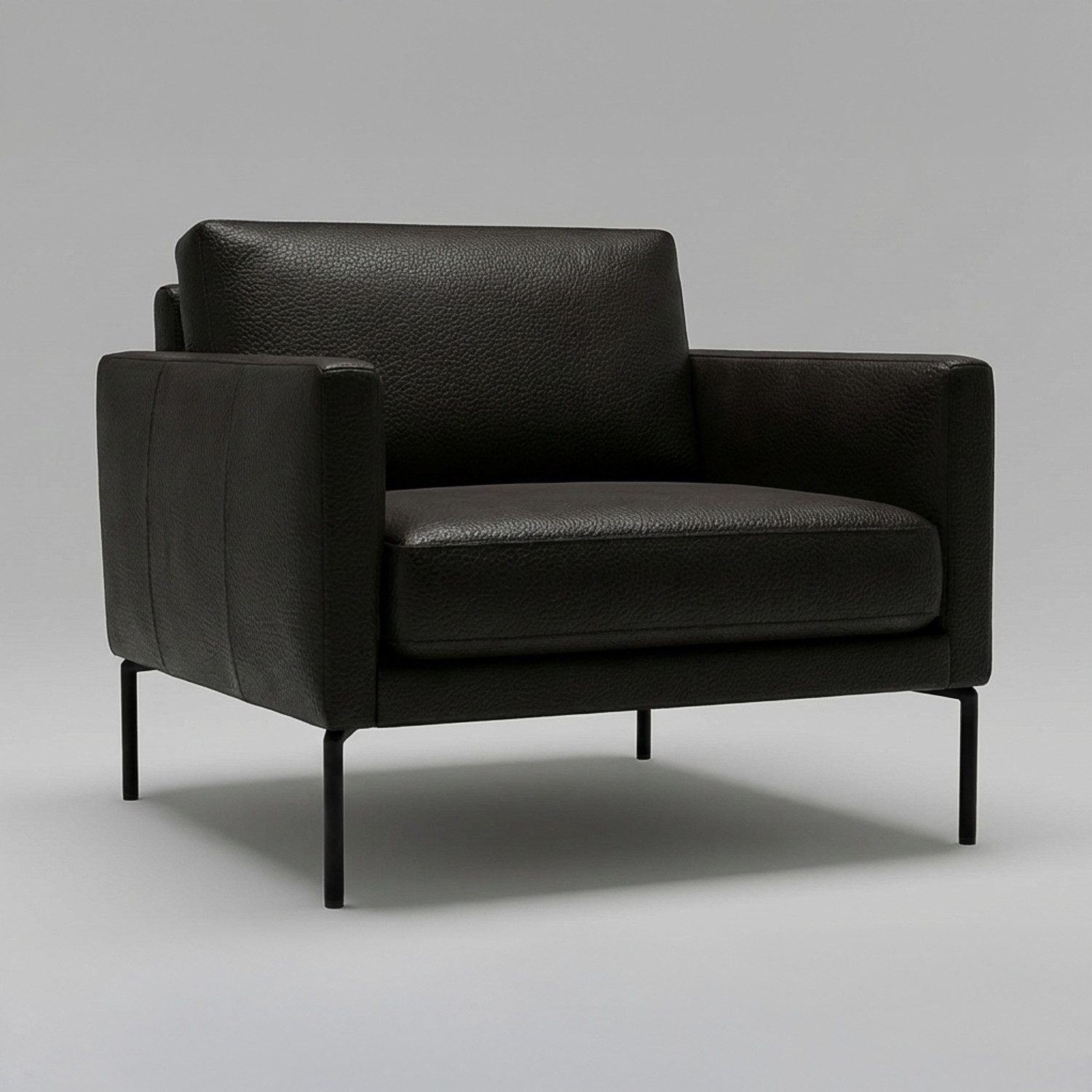 novely® Stoff BINAU Kunstleder - Möbelstoff aus Echtleder-Fasern-Kombi, Robust, Extra Dick, Pflegeleicht, Meterware, 1lfm