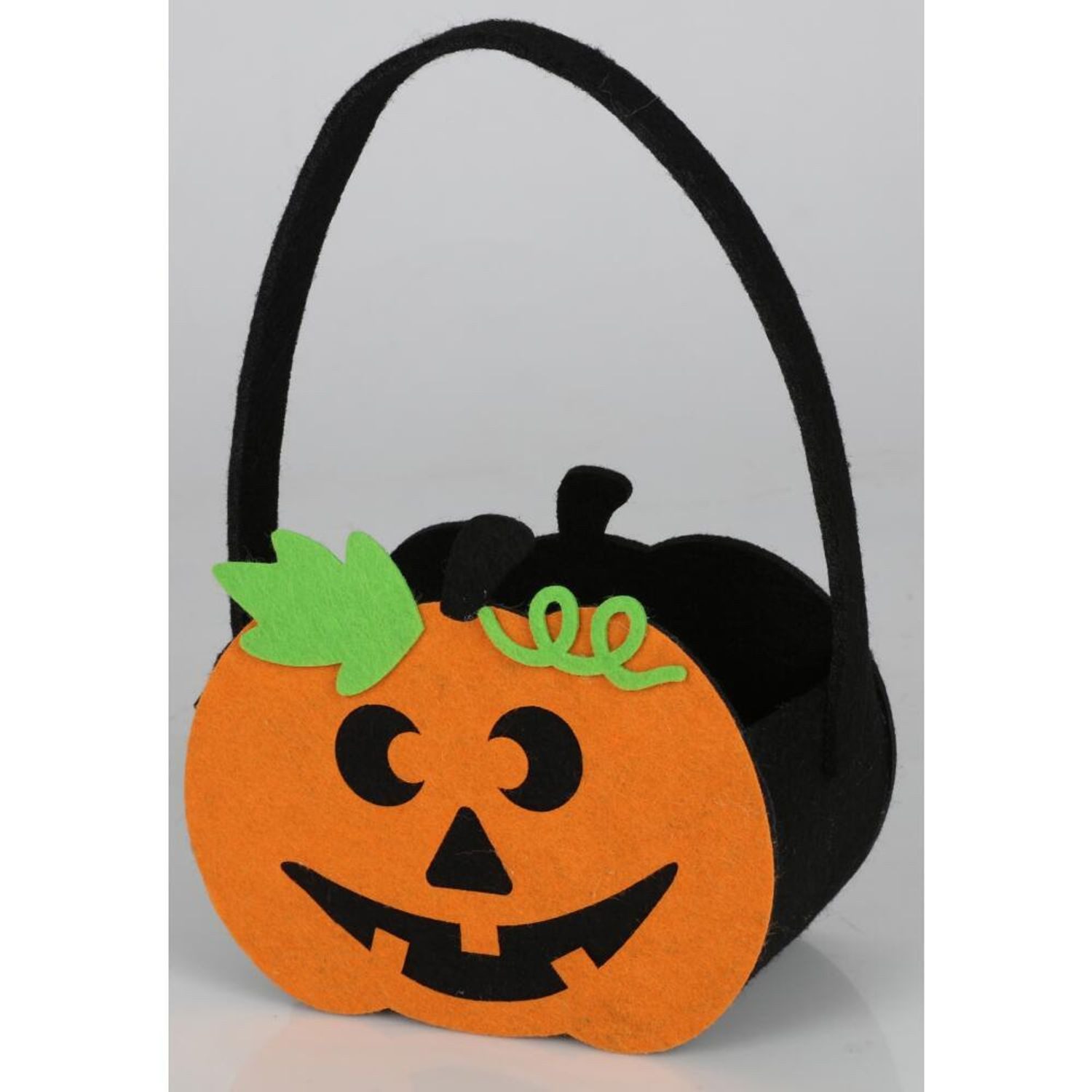 BURI Schultertasche BURI Filztasche Halloween Kürbis Süßigkeiten Kinder Dekoration