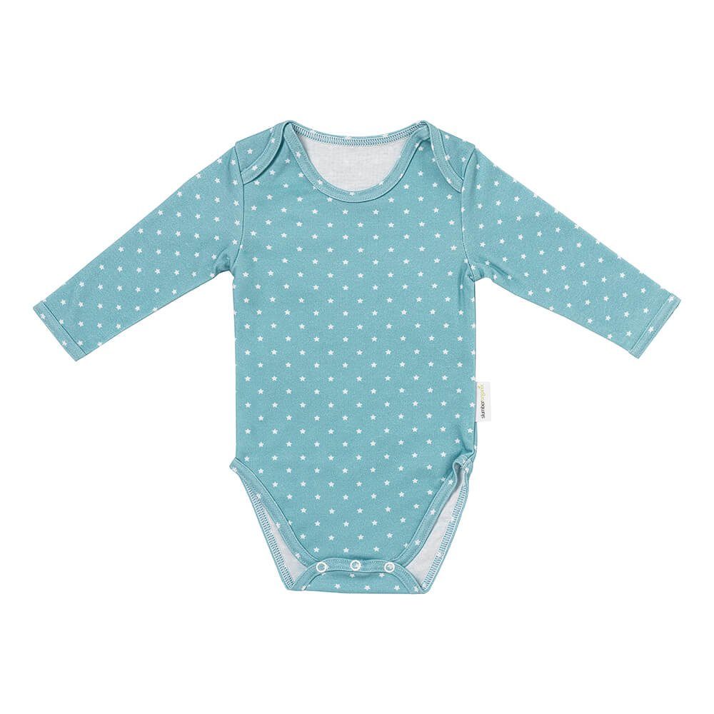 SlumberOrganix Langarmbody Bio Baby-Body langarm 100% Bio Baumwolle Sternchen