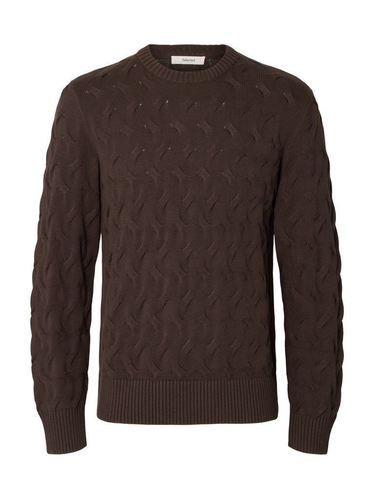 Selected Rundhalspullover SLMCARLOS LS CABLE CREW NECK