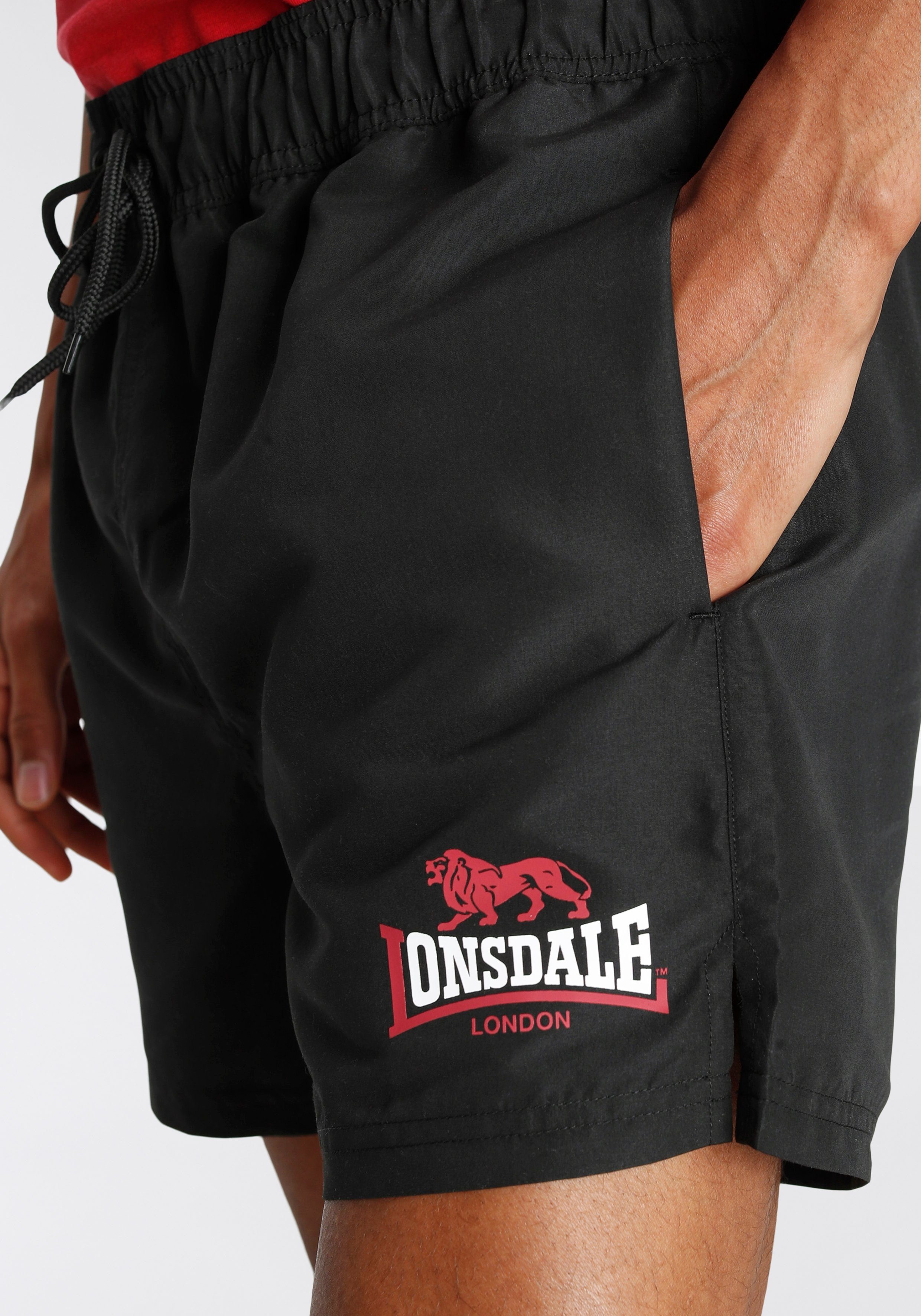 Lonsdale Shorts KILSTAY schwarz-rot