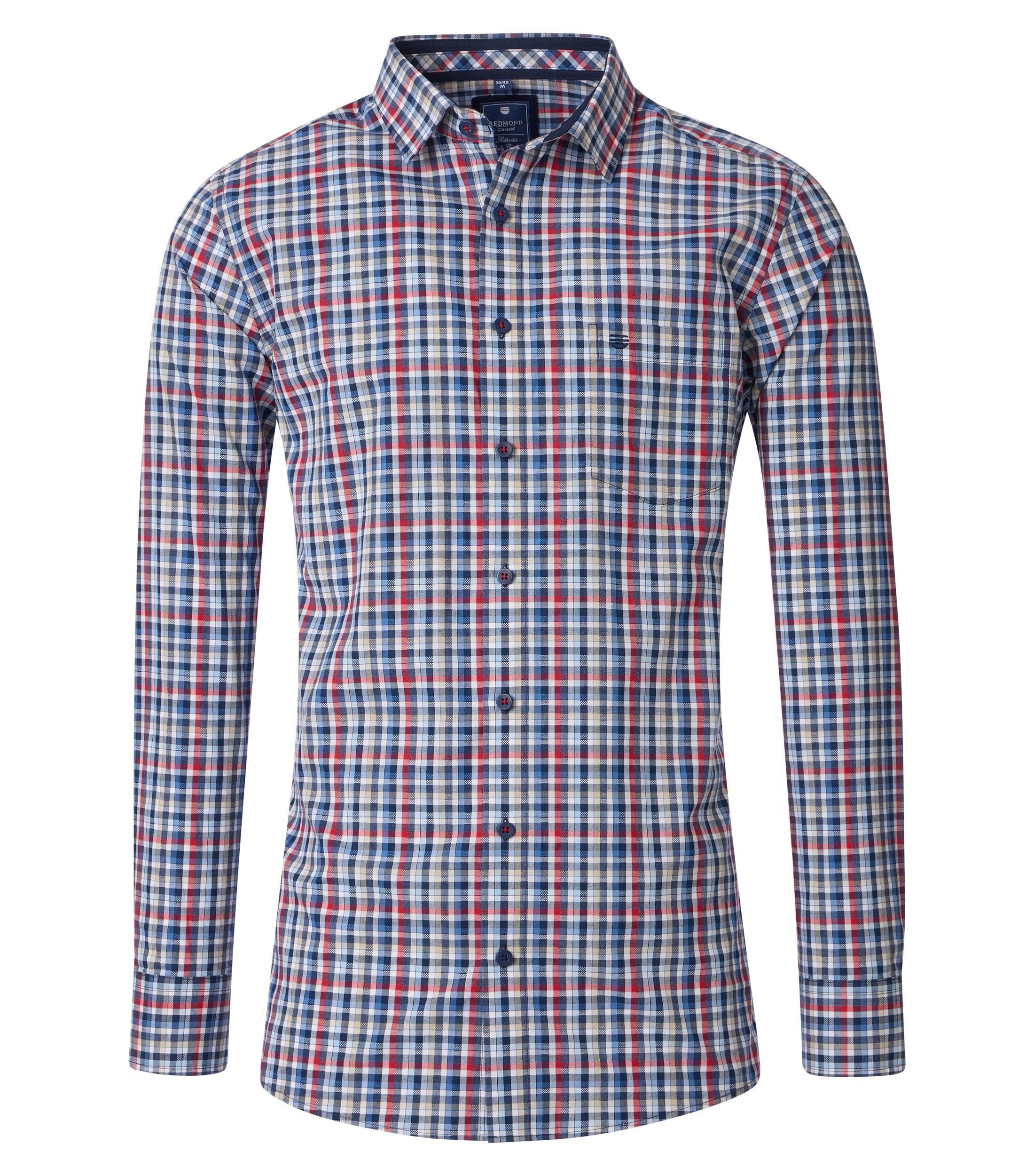 Langarmhemd kariert Comfort Fit