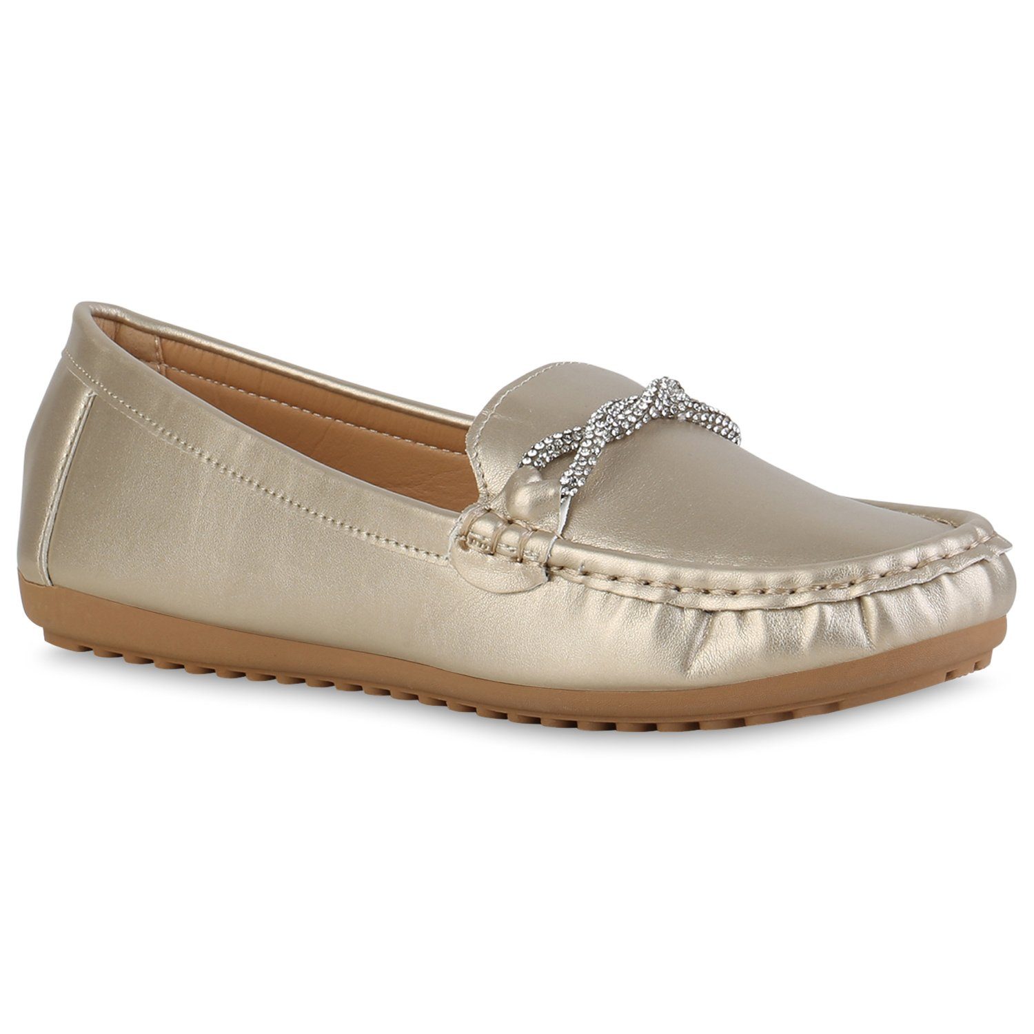 Loafer Schuhe VAN Gold 840286 HILL