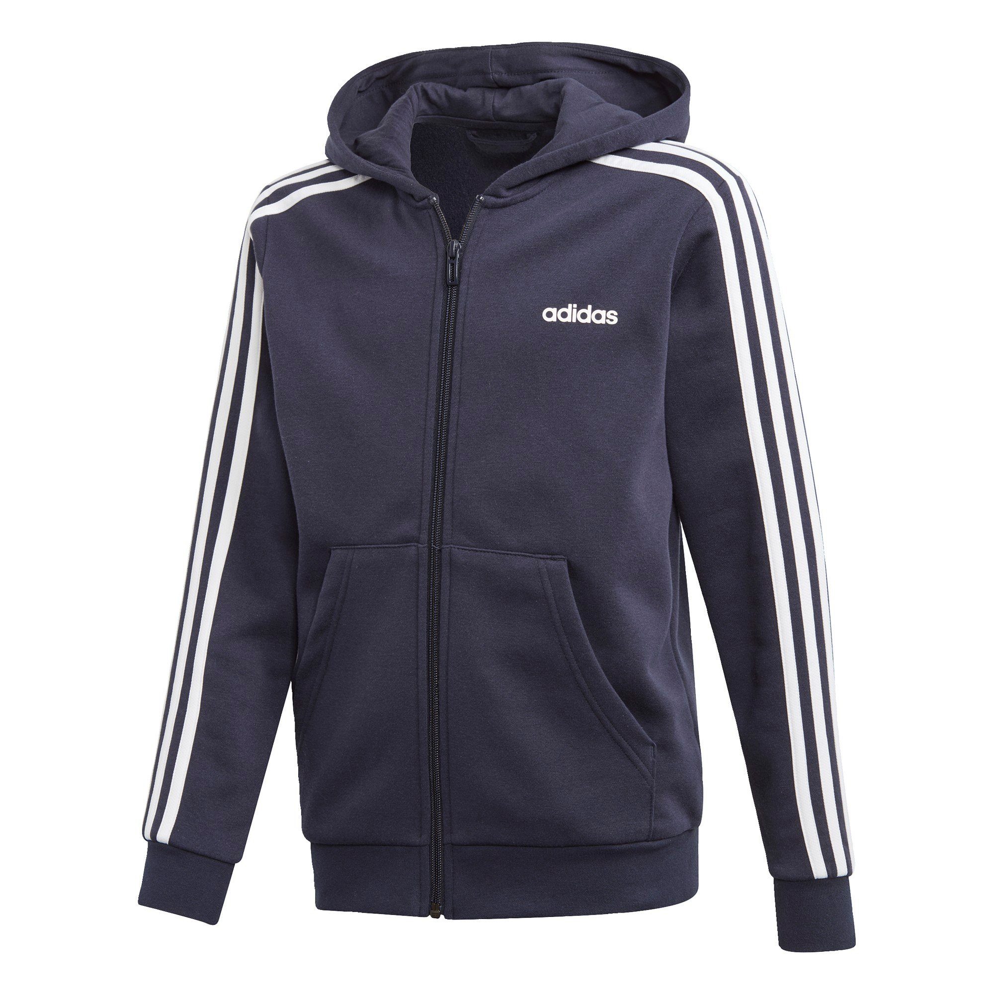adidas Performance Sweatjacke »Essentials 3 Streifen ADIDAS PERFORMANCE Sweatjacke mit recycelter Baumwolle in