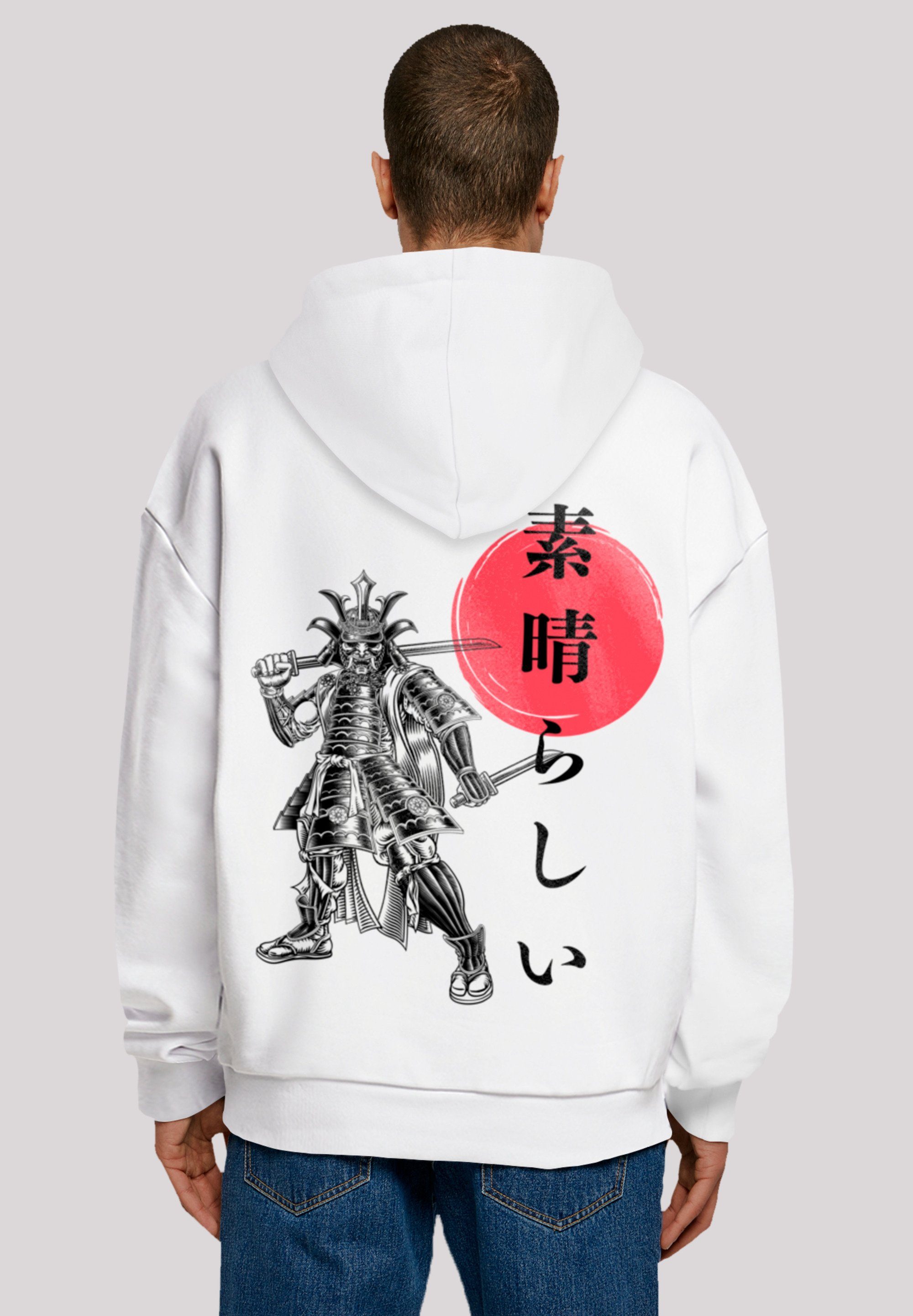 eine Japan bitte Print, bestellen aus, Grafik F4NT4STIC Fällt Kapuzenpullover weit kleiner Größe Samurai
