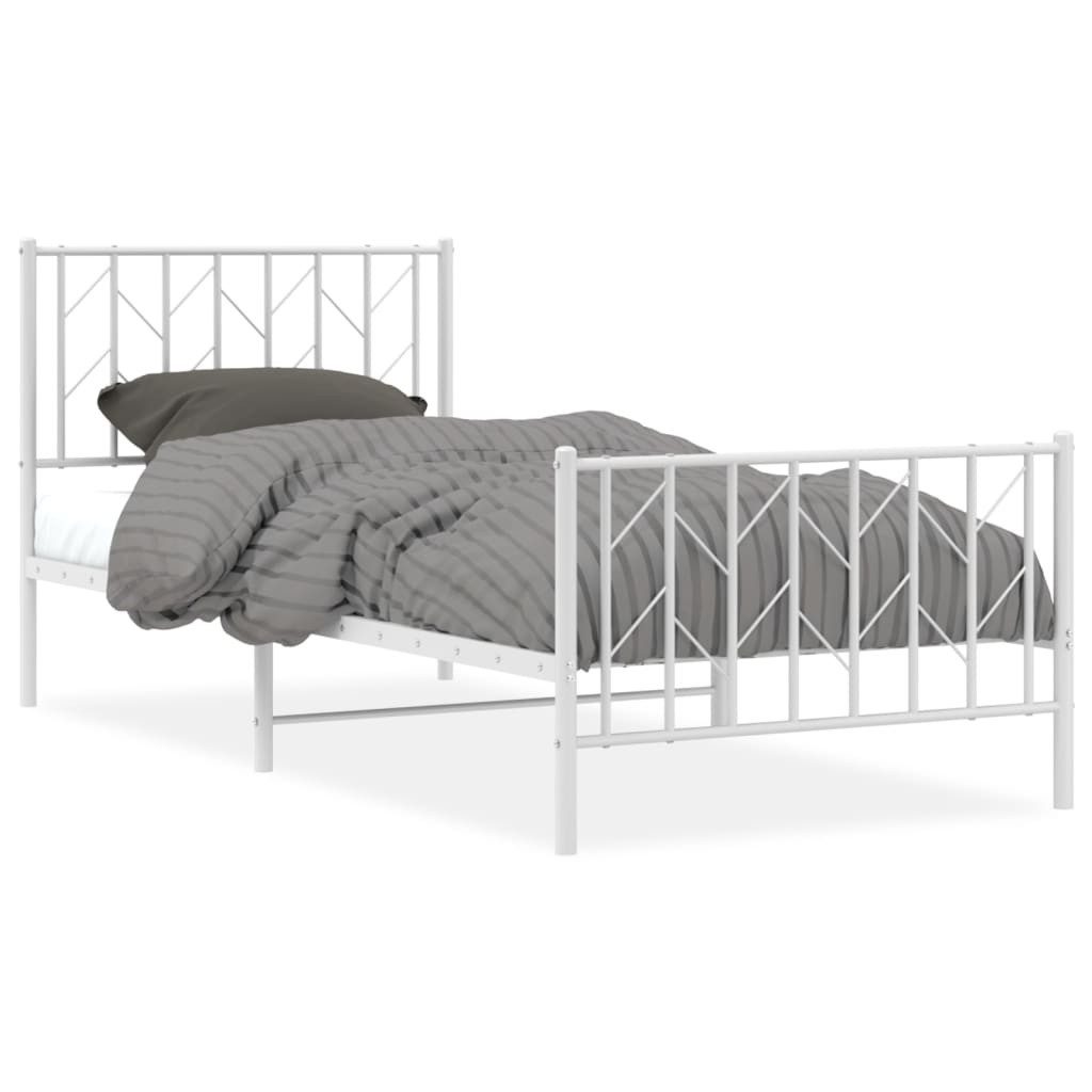 vidaXL Bett Bettgestell mit Kopf- und günstig online kaufen