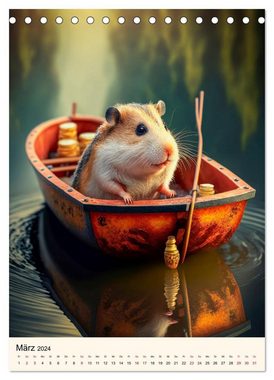 CALVENDO Wandkalender Was für ein Hamster (Tischkalender 2024 DIN A5 hoch)