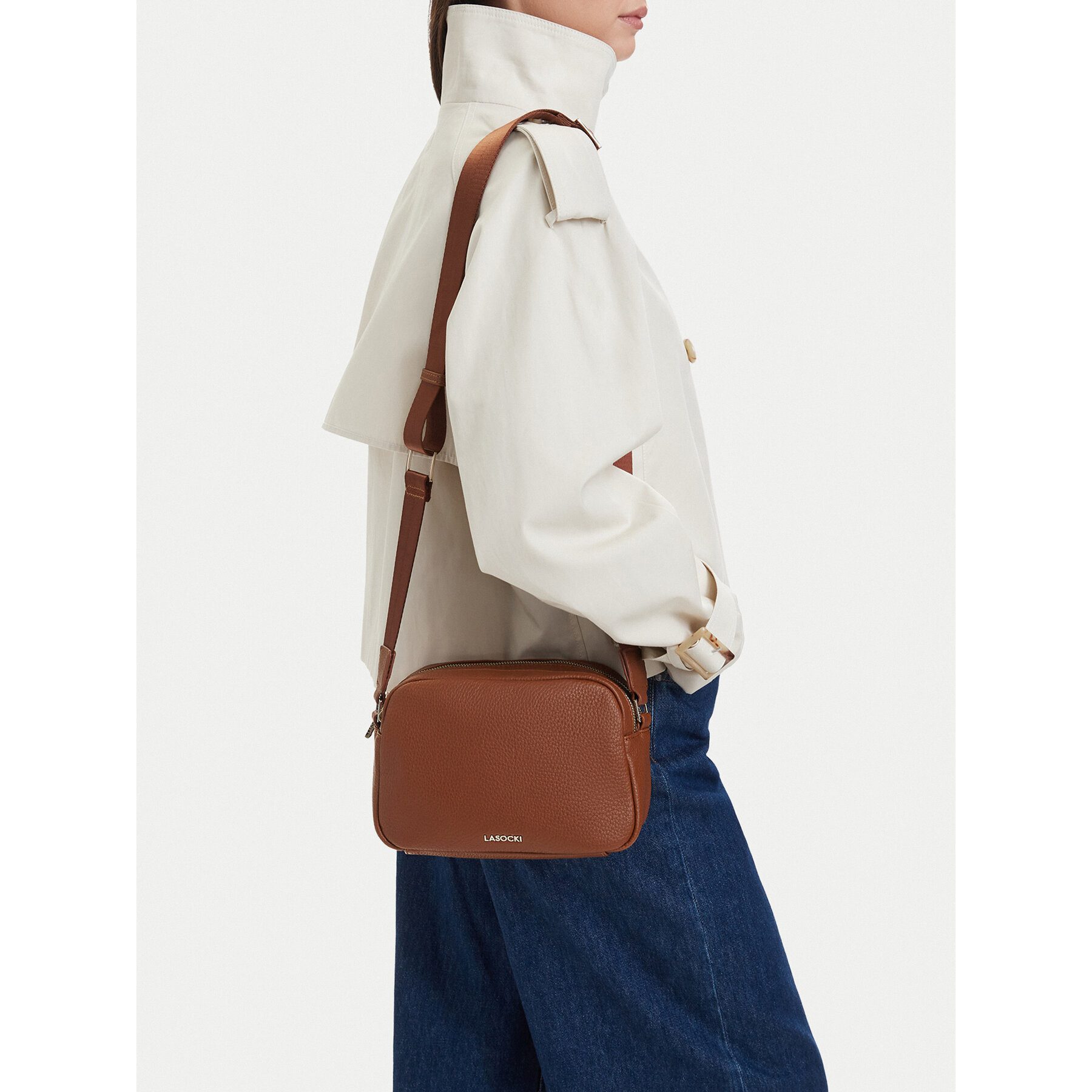 LASOCKI Umhängetasche Lasocki Damen Tasche 5907964102151 Braun