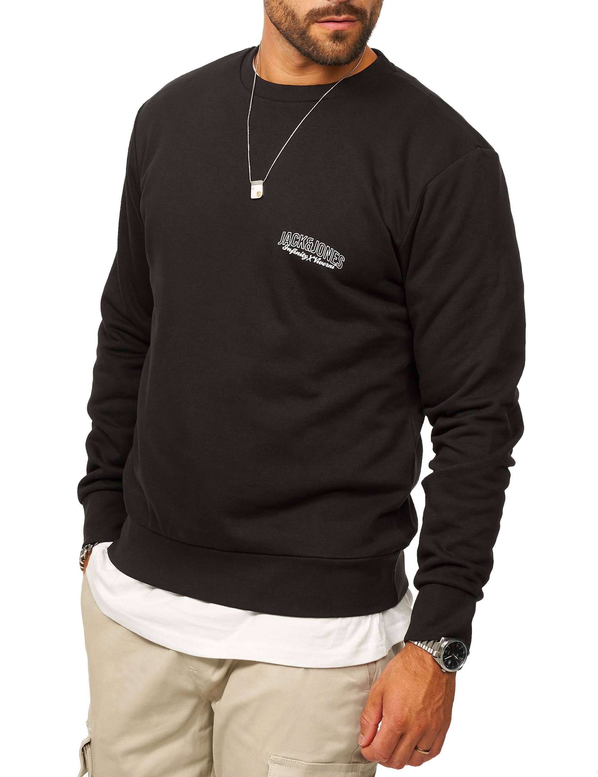 Jack & Jones Sweatshirt als Crew Neck Rundhalspullover im Regular-Fit Herre günstig online kaufen