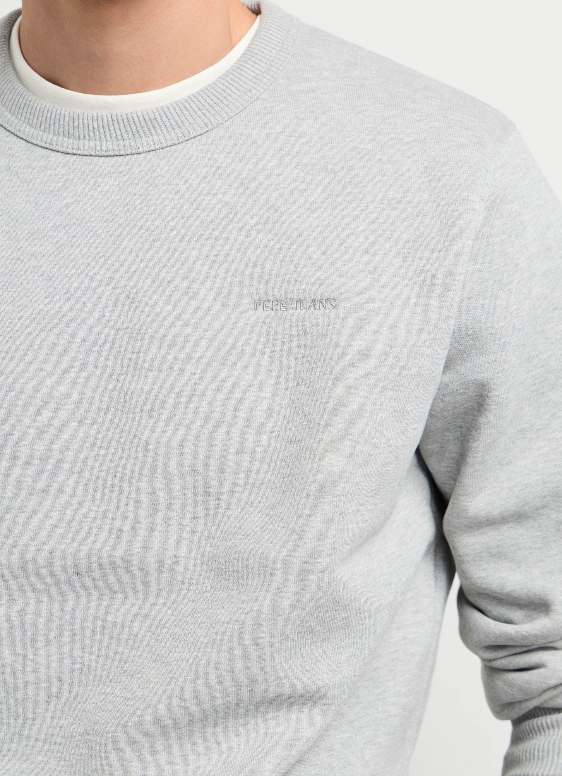 Pepe Jeans Sweatshirt JEFFERSON CREW mit Logostickerei, Baumwollmix – Bild 3 von 5