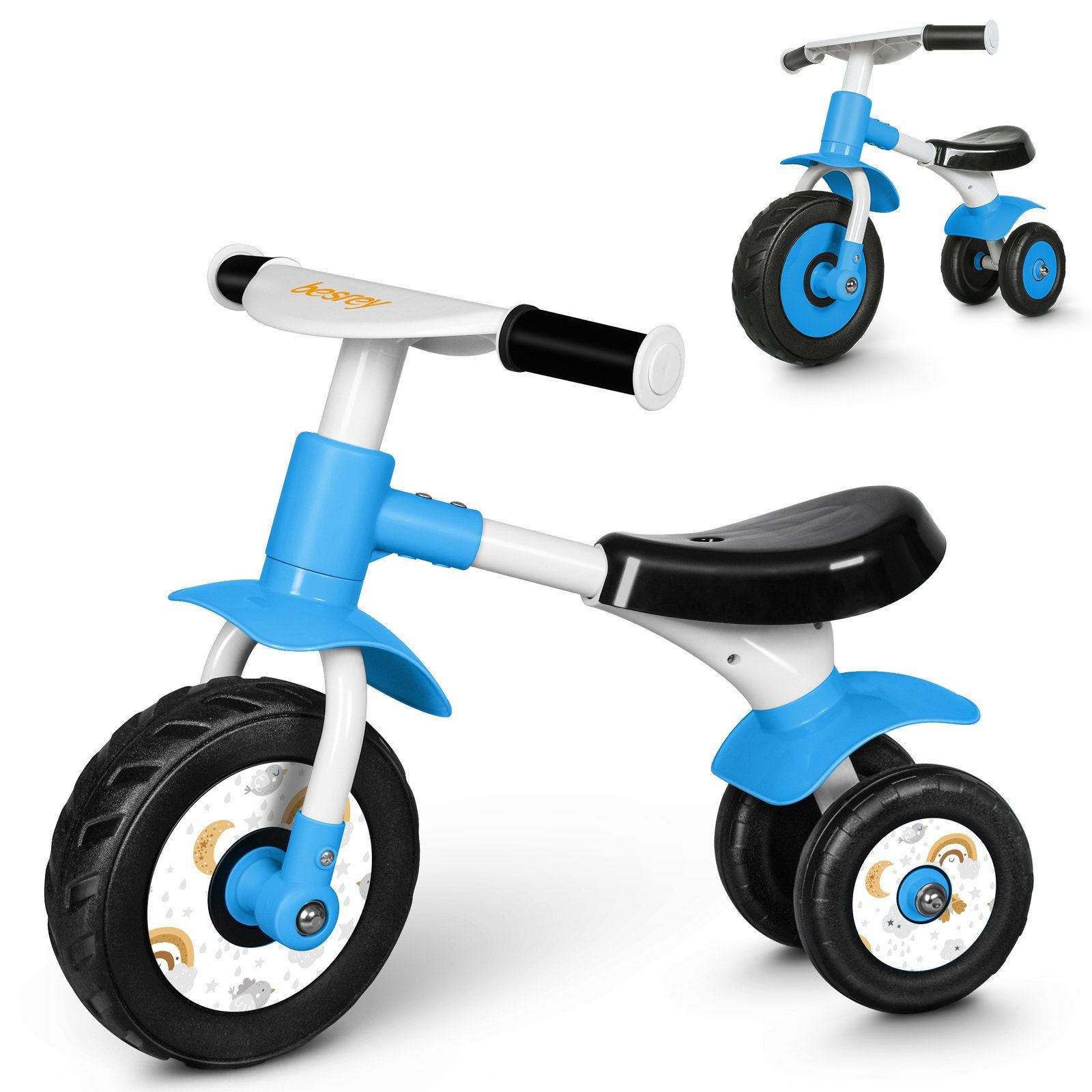 4IN1 Laufrad Kinder Lernlaufrad Kinderlaufrad Baby Walke Roller Kinderdreirad DE 
