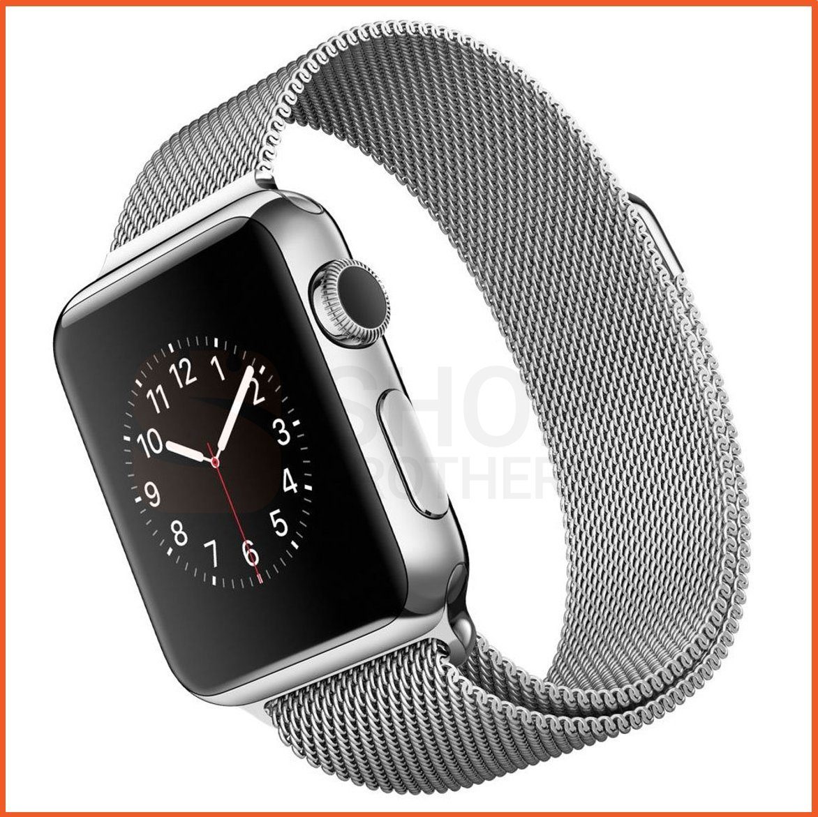 Armband Dünn Magnetisch, Shopbrothers Gewebe, Mesh Leicht, Magnetisch Edelstahl Metallic Milanese Smartwatch-Armband