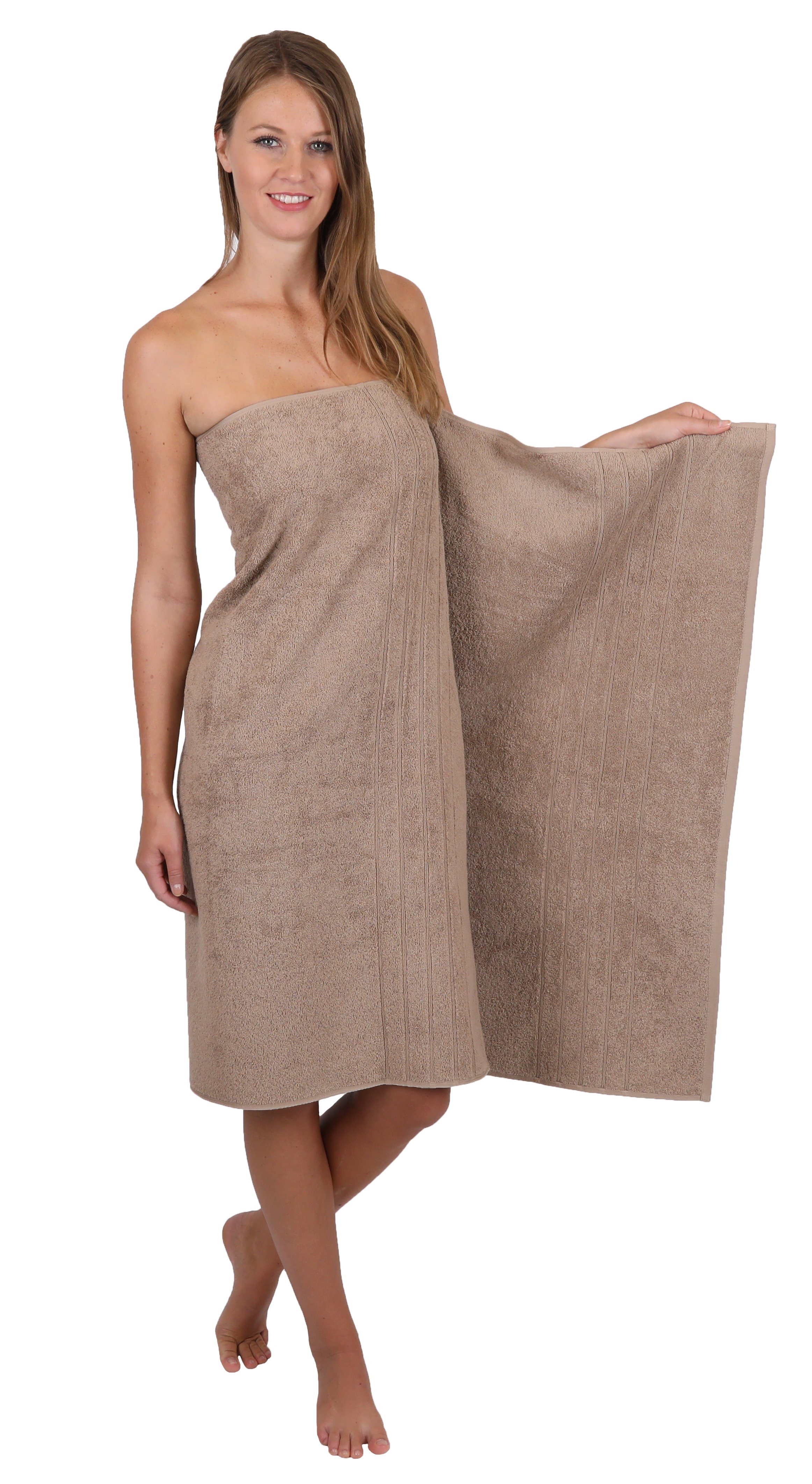 Heimtextilien Handtuch-Sets Betz Handtuch Set 8-TLG. Handtuch-Set Deluxe 100% Baumwolle 2 Badetücher 2 Duschtücher 2 Handtücher 