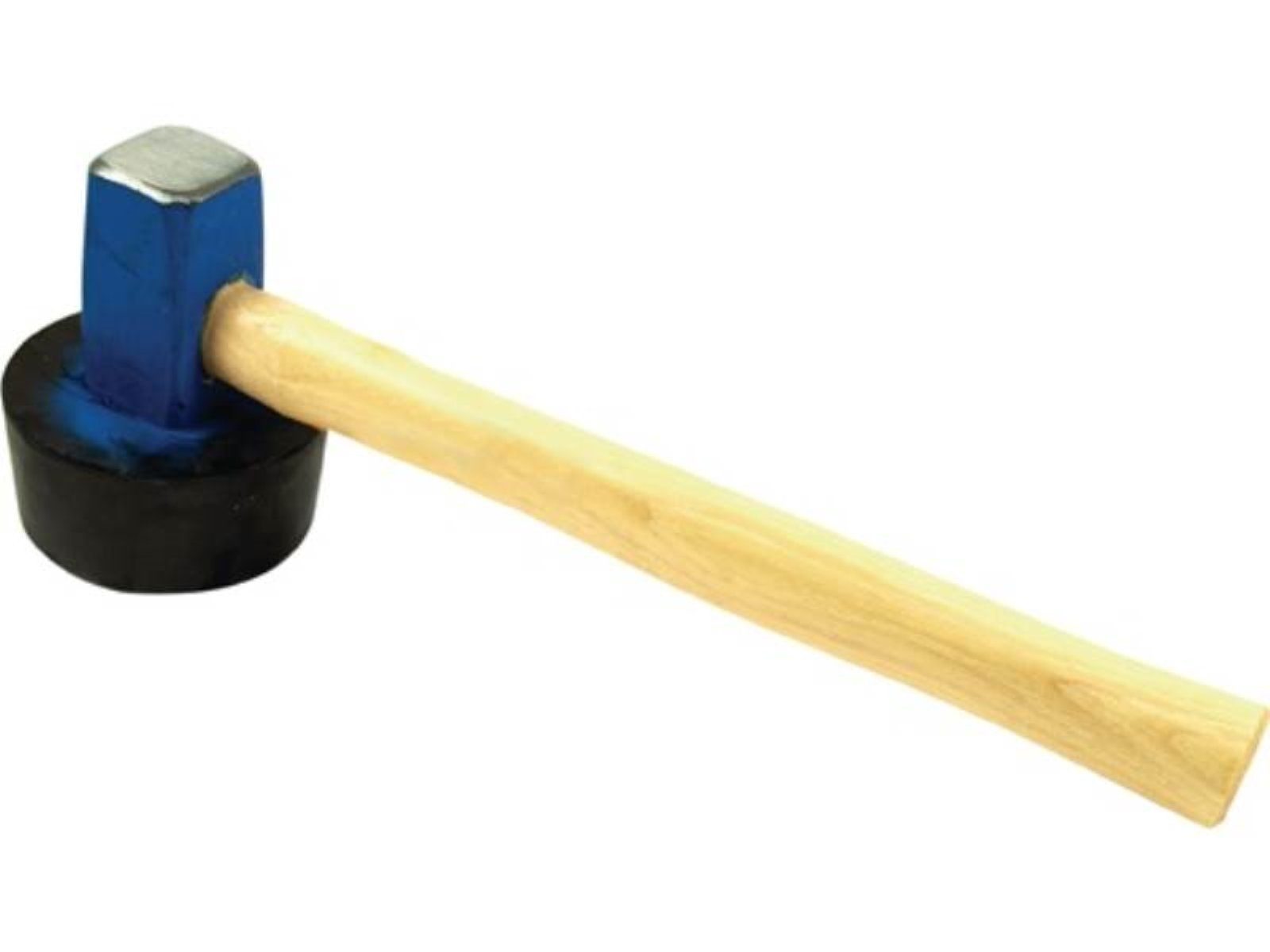 PROMAT Hammer Plattenlegerhammer 1500g rd.(anvulkanisiert) mit anvulkanisierten Gumm