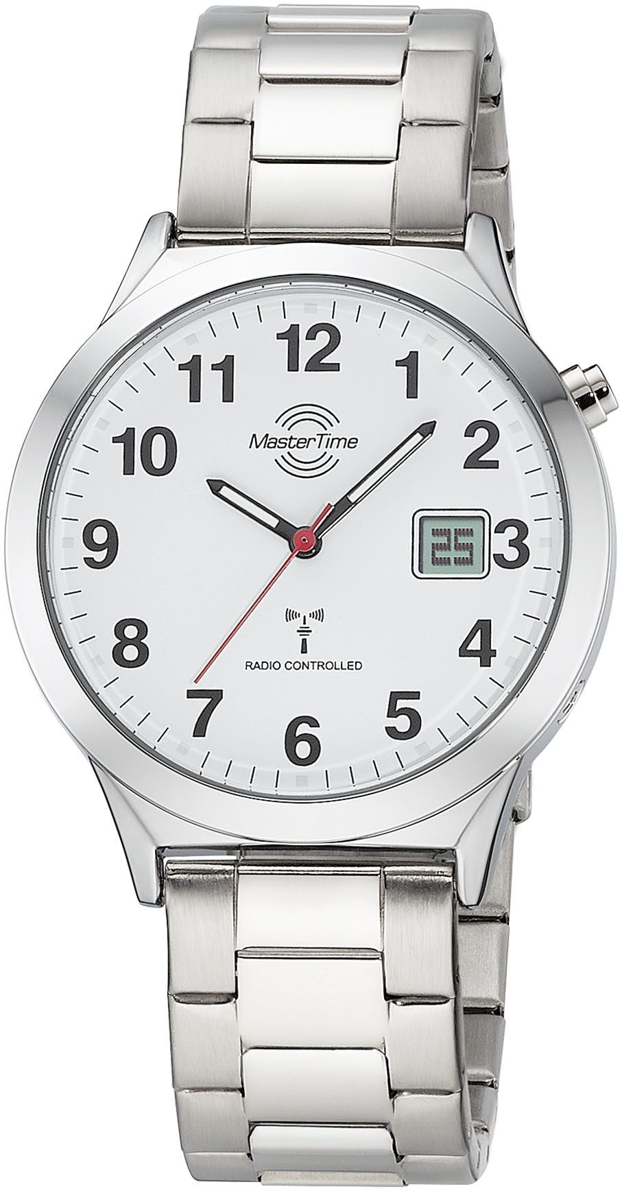 MASTER TIME Funkuhr MTGA-10907-12M, Quarzuhr, Armbanduhr, Herrenuhr, Edelst günstig online kaufen