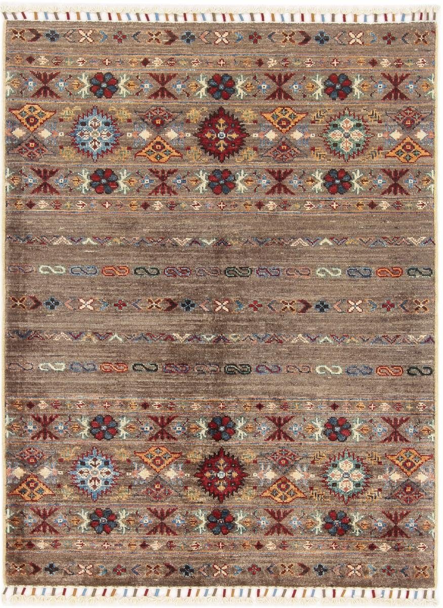 Orientteppich Arijana Shaal 89x114 Handgeknüpfter Orientteppich, Nain Trading, rechteckig, Höhe: 5 mm