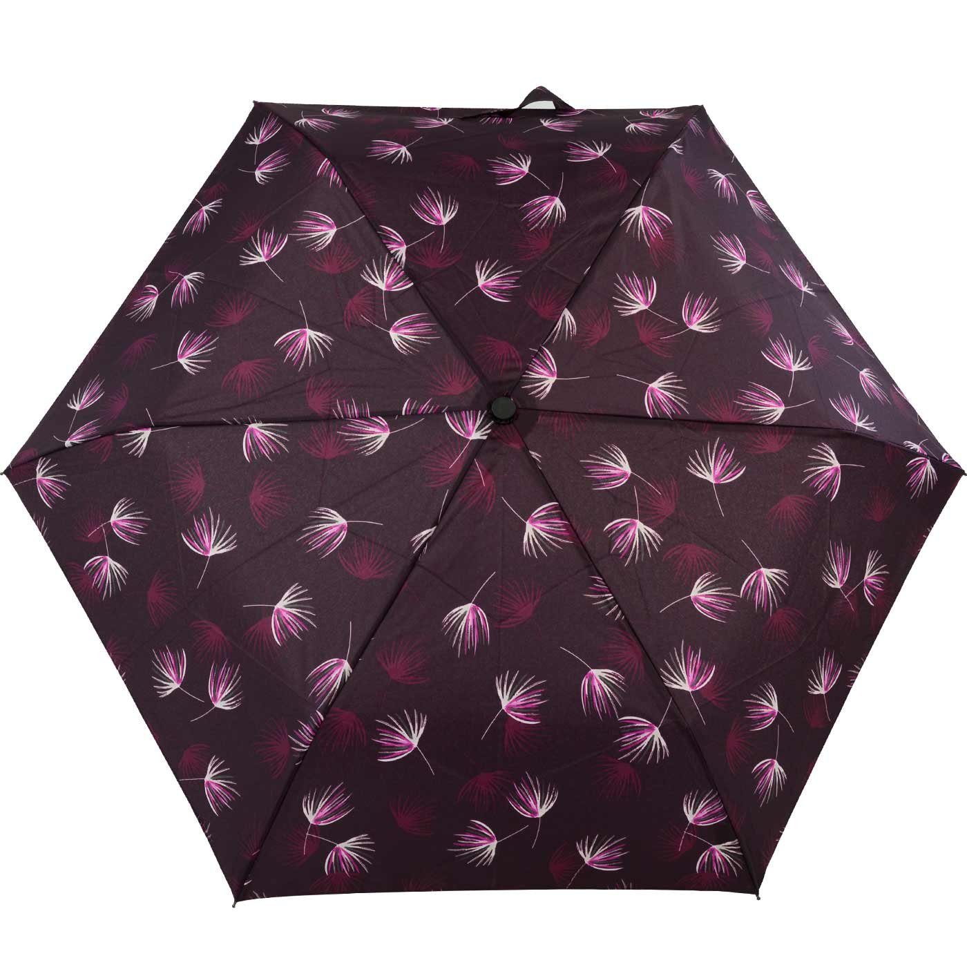 doppler® Taschenregenschirm Super-Mini in kleiner leichter und Desire, passt jede Havanna Tasche - berry besonders Damen Schirm