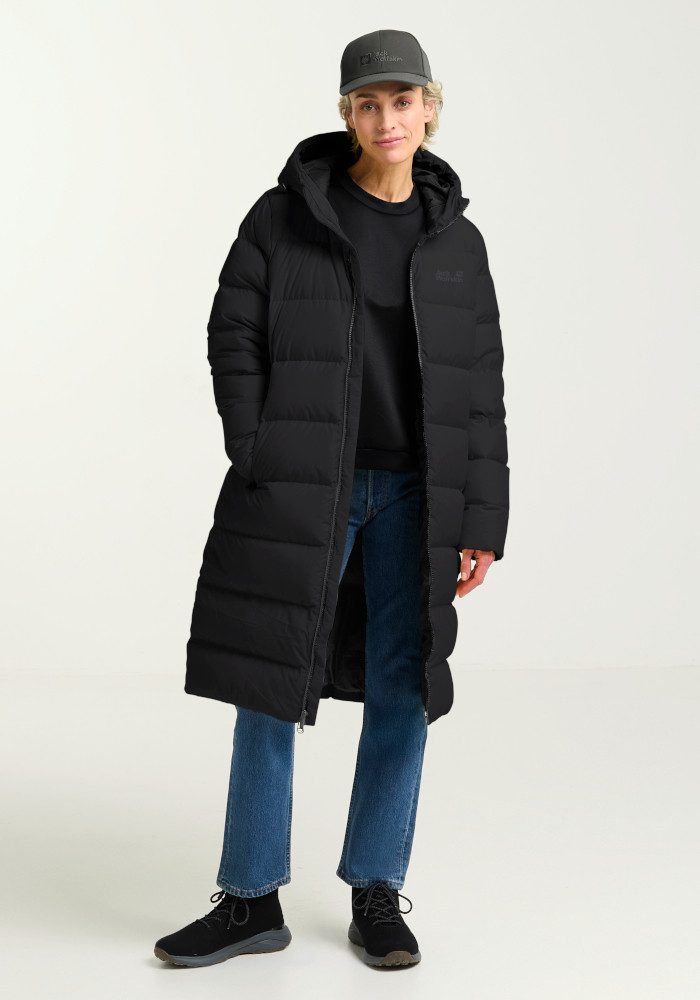 Jack Wolfskin Daunenmantel FROZEN PALACE COAT W RDS mit wärmender Daunenfüllung aus Entendaune und Federn, winddicht