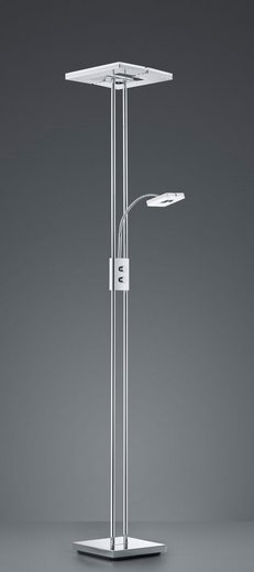 TRIO Leuchten LED Stehlampe »Avignon«, dimmbarer LED Fluter mit Lesearm, Fluterschirm getrennt kippbar