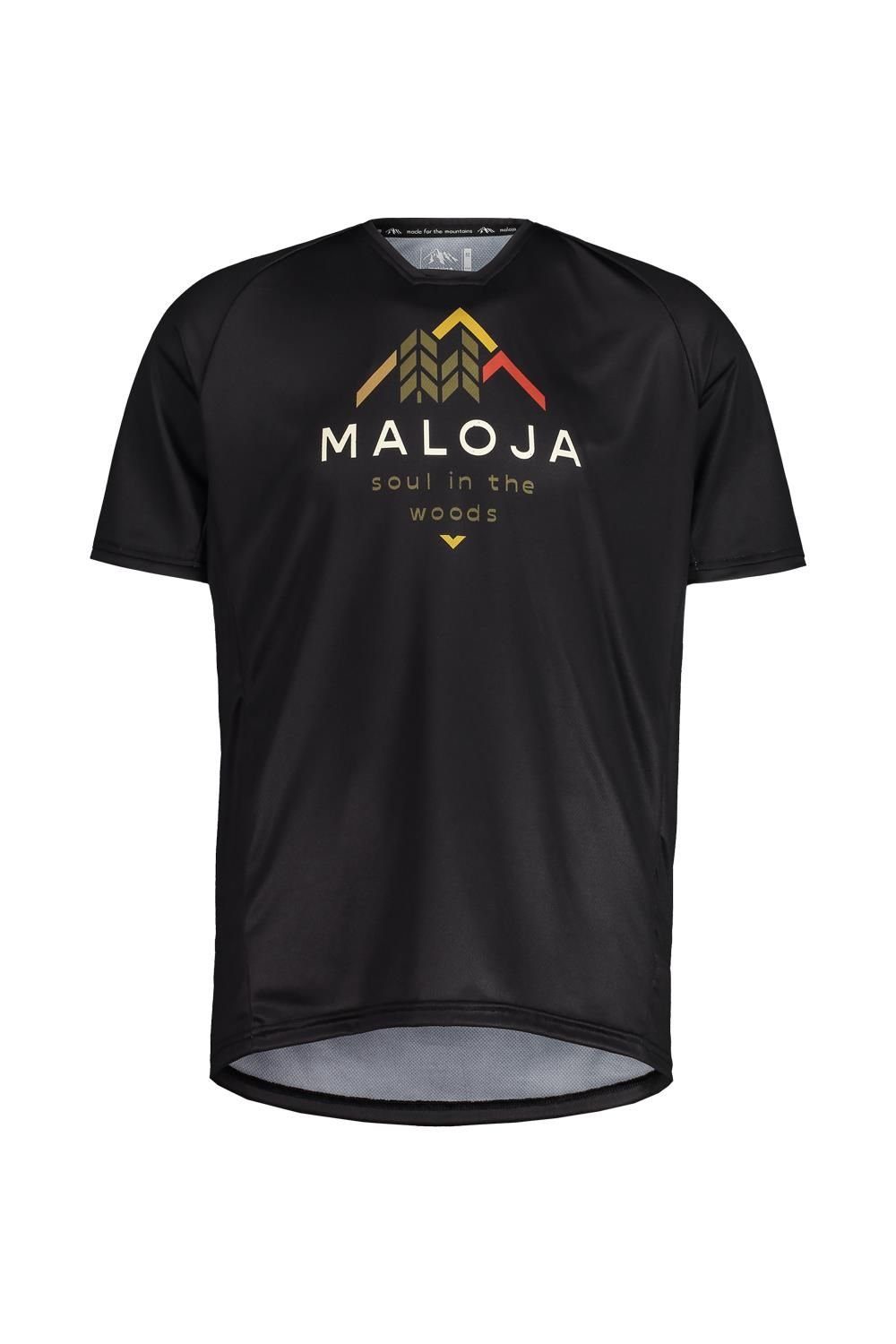 Maloja Shirt Multi Herren Kurzarmshirt SchwarzerleM. Multisport (1-tlg) Maloja