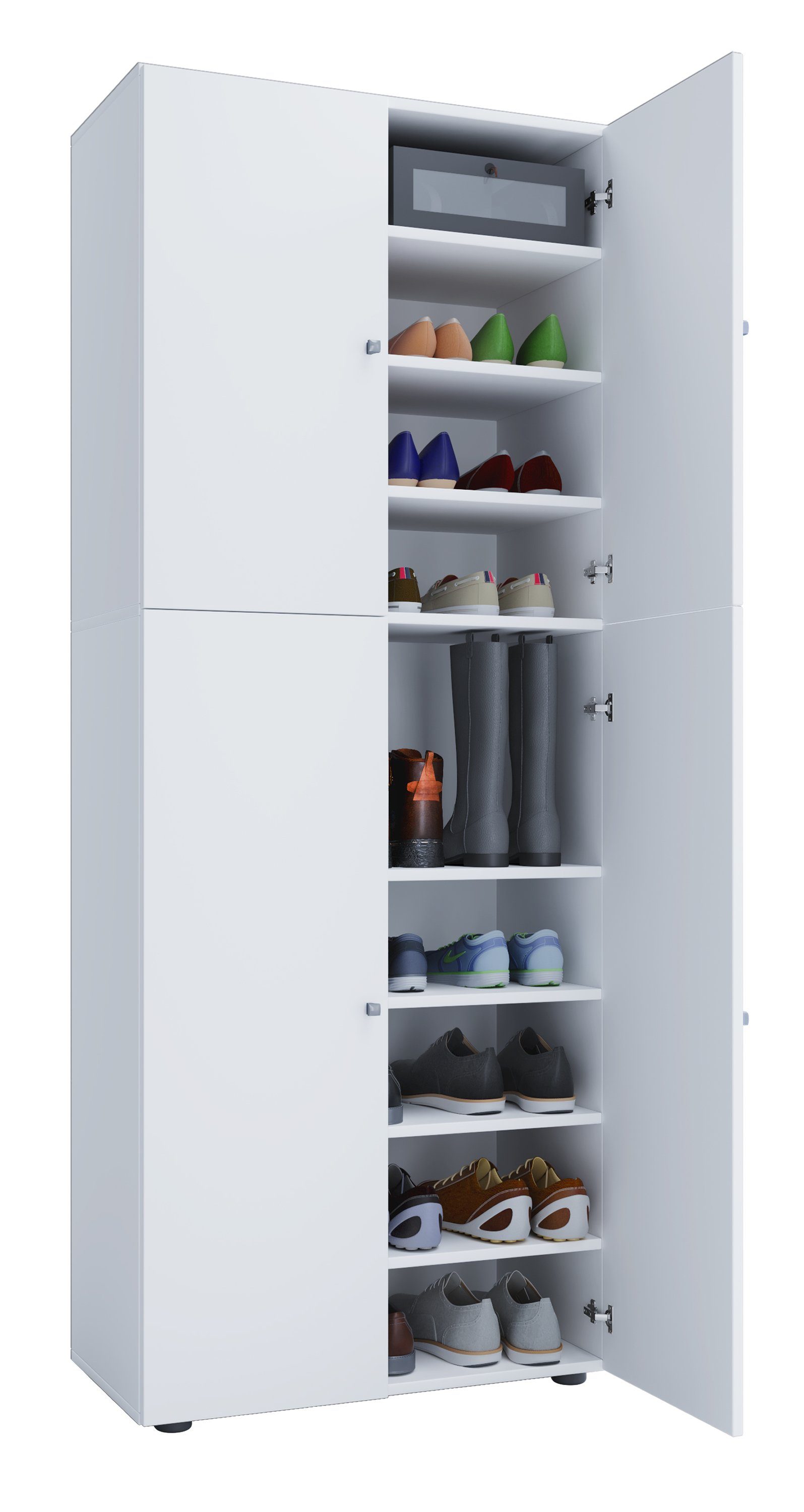 VCM Schuhschrank XXL Holz Großer Schuhschrank Schuhkommode Lona 9 günstig online kaufen