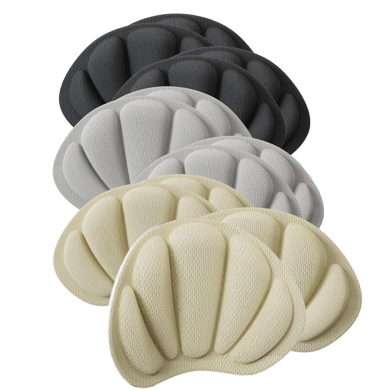 AIMAX Fersenpolster Memory-Schaum Fersenpads gegen Blasen&Reibung, 6 Paar (12-tlg)
